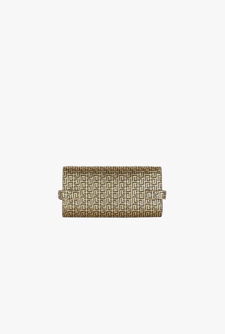 Bicolor gold and black leather B-Buzz clutch bag - 3