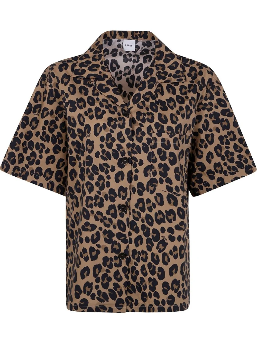 leopard-print shirt - 1