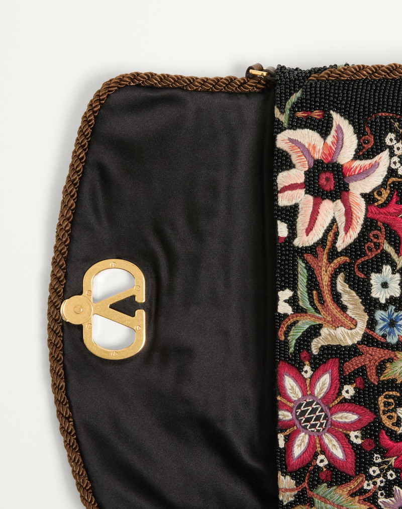 Valentino VALENTINO GARAVANI VAIN SOFT EMBROIDERED SMALL SHOULDER BAG outlook