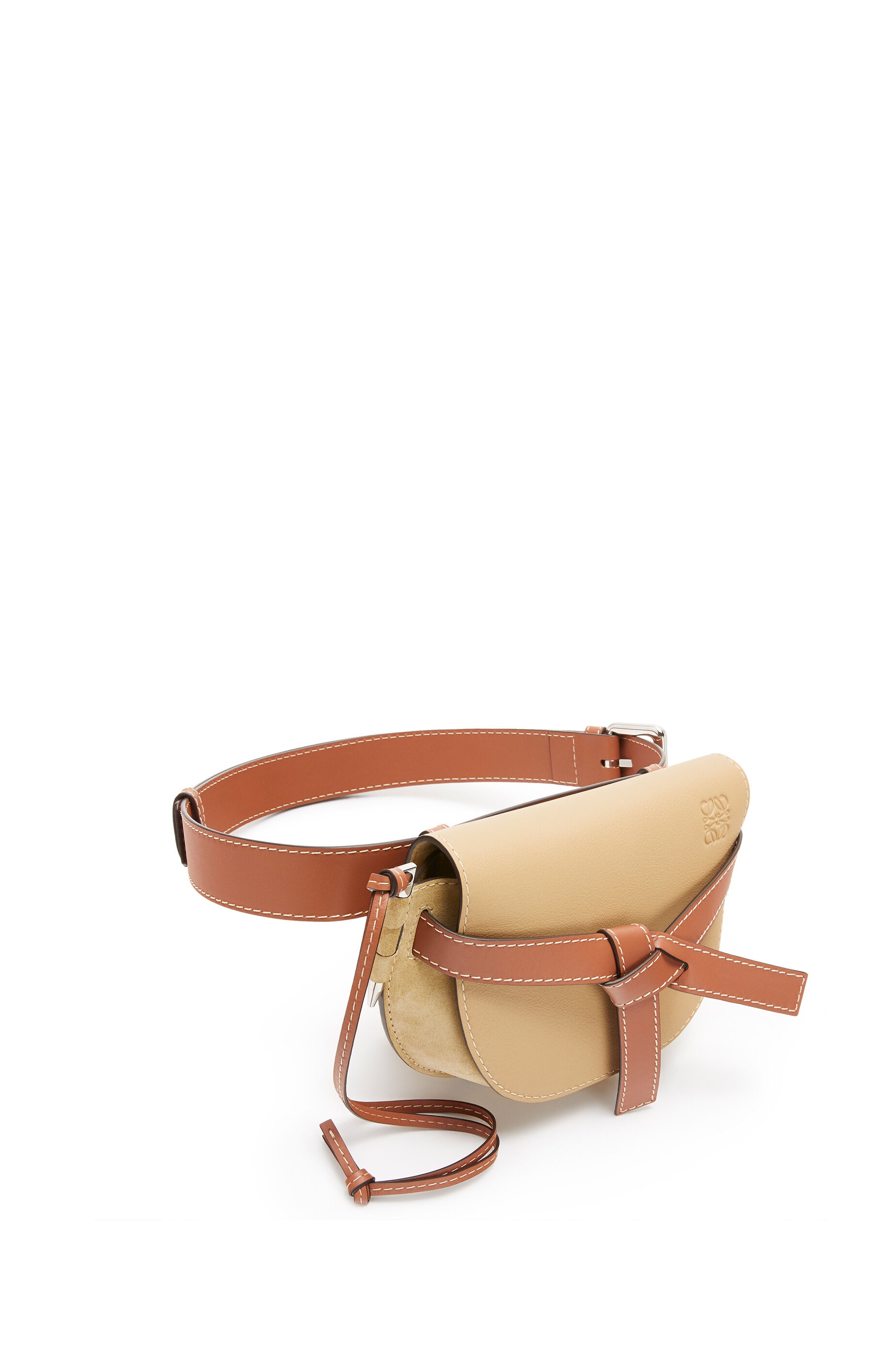 Large Gate bumbag in suede and calfkin - 3