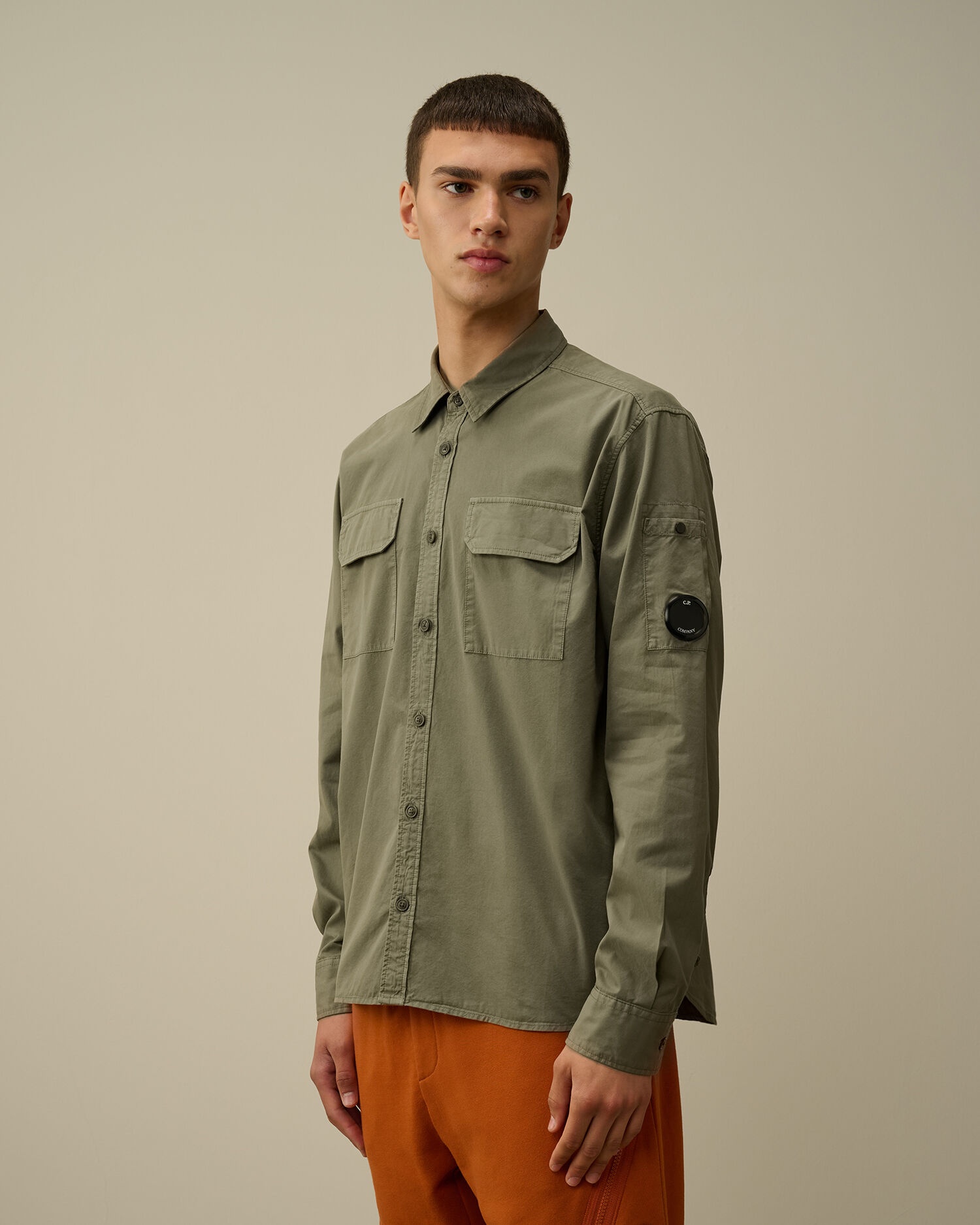 Organic Gabardine Buttoned Lens Shirt - 2