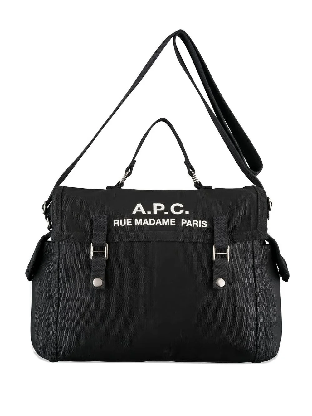 logo-print laptop bag - 1