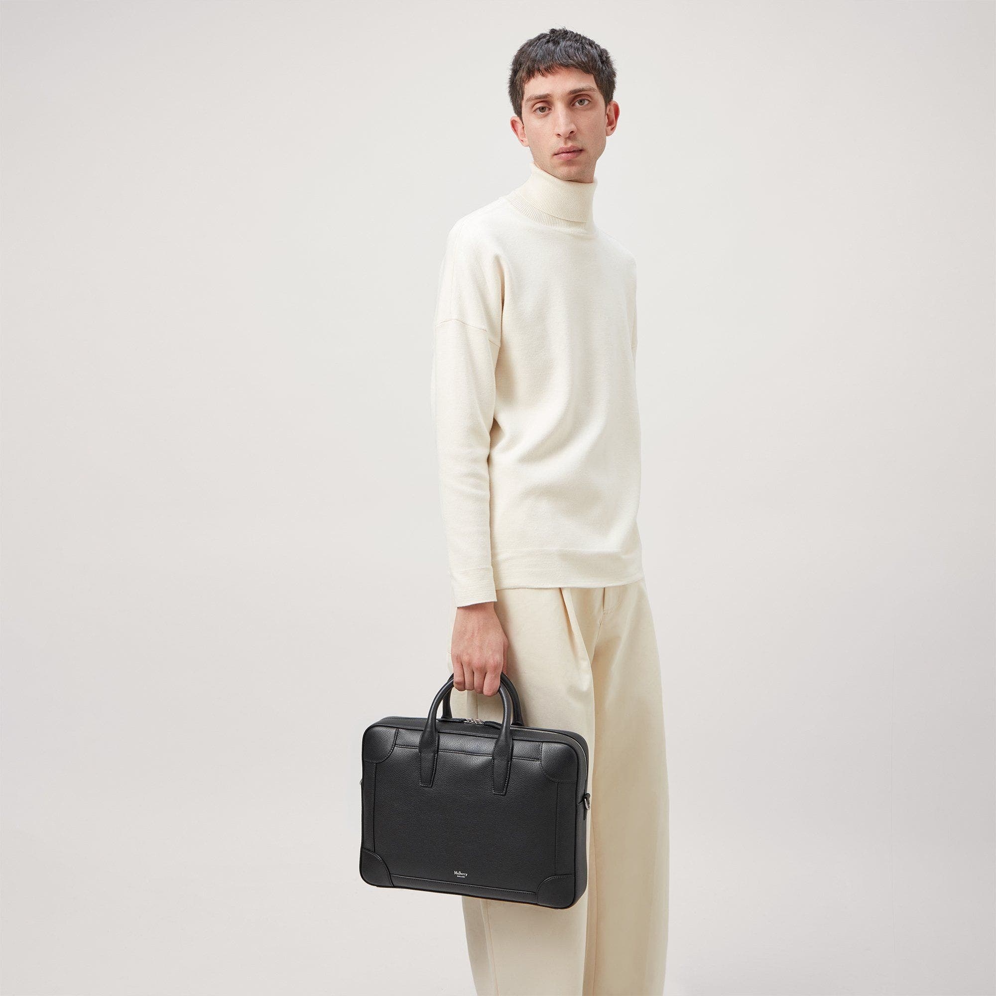 Mulberry Belgrave Leather Briefcase in Black at Nordstrom - 6