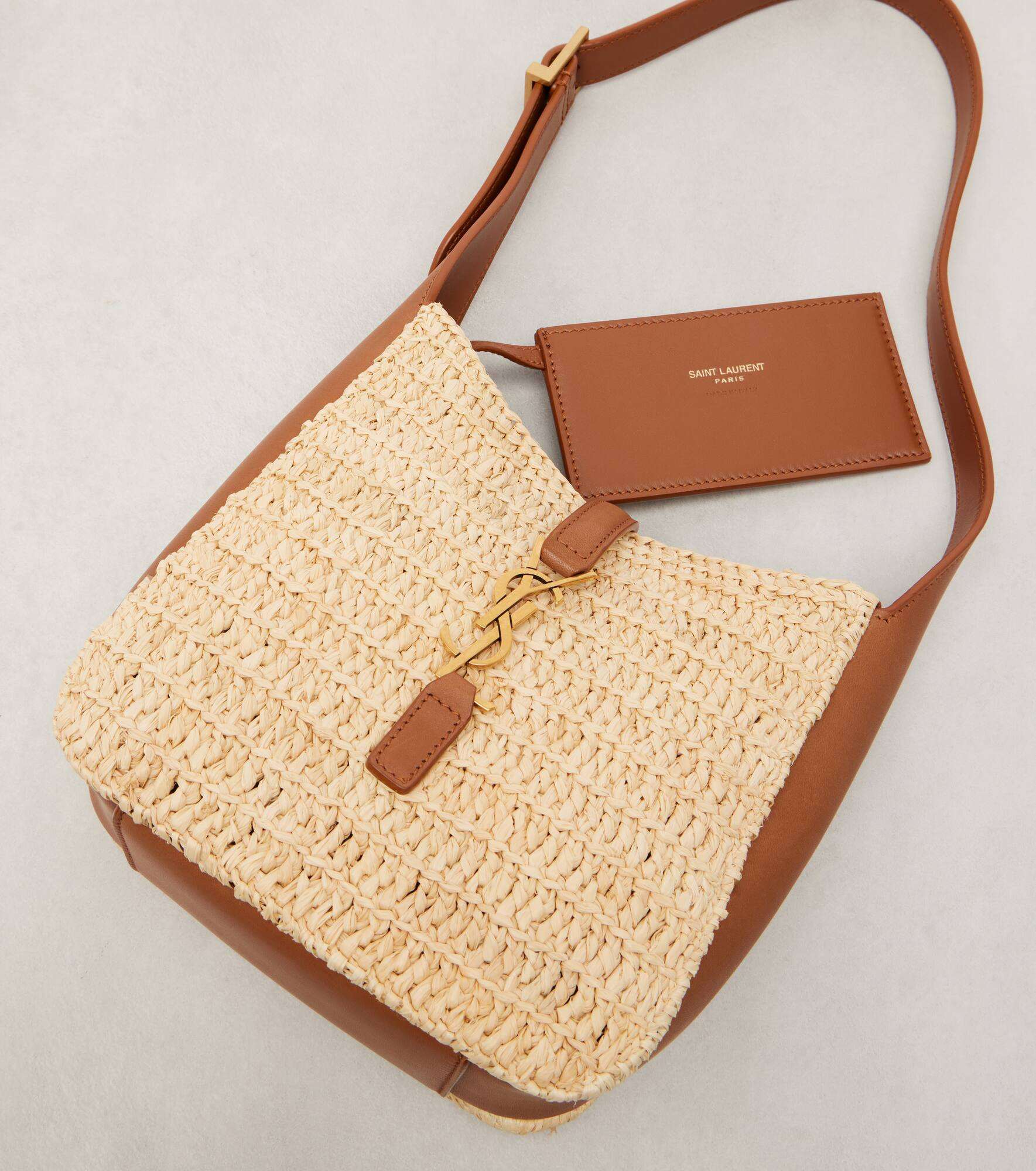 Le 5 à 7 Baby raffia shoulder bag - 6