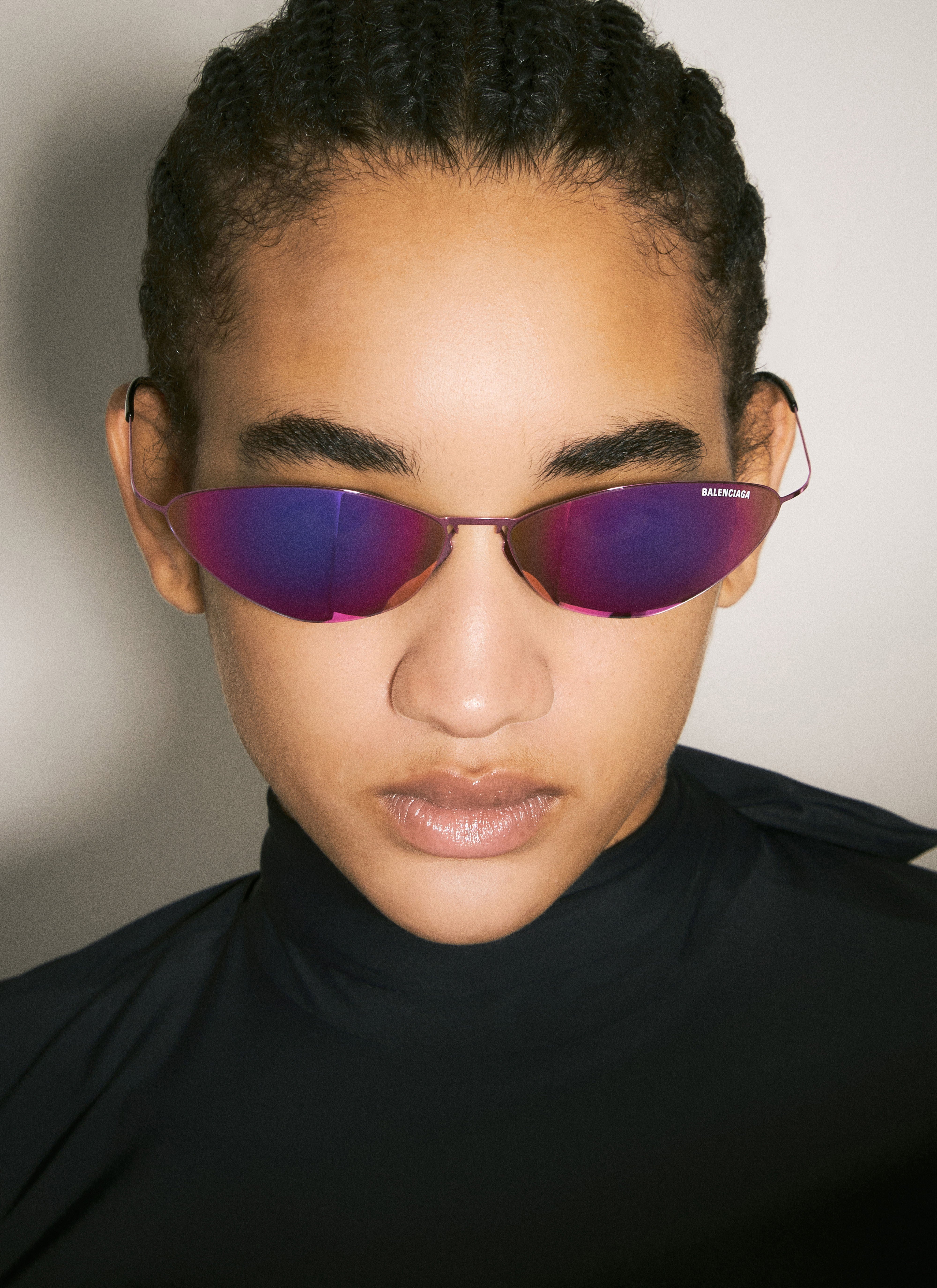 BALENCIAGA MALIBU ROUND マリブラウンドサングラス Malibu Round Sunglasses in Silver | Balenciaga US