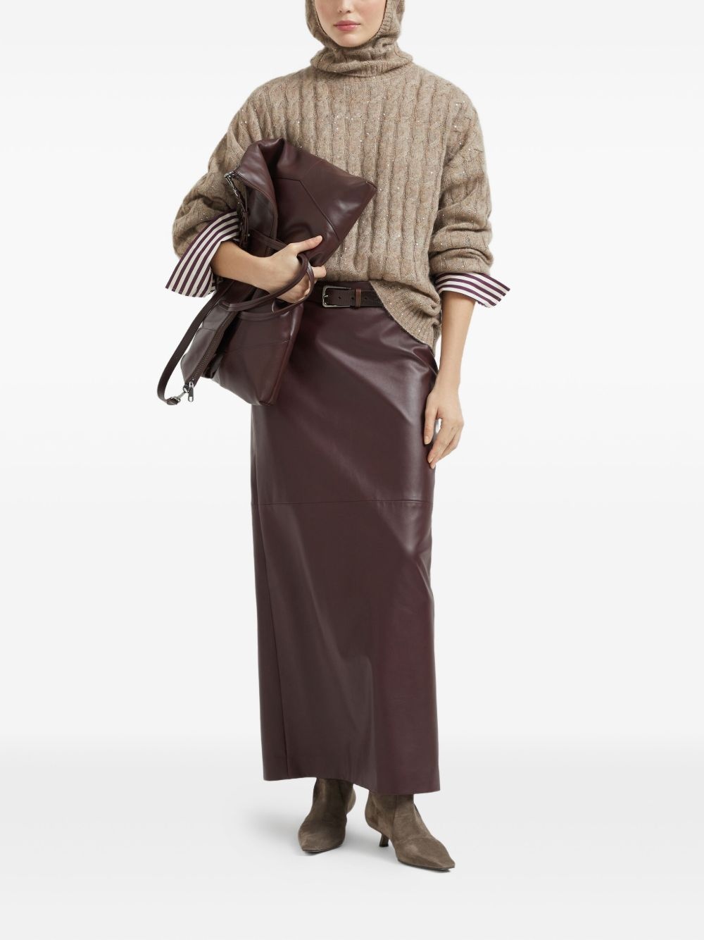 cable-knit jumper - 2