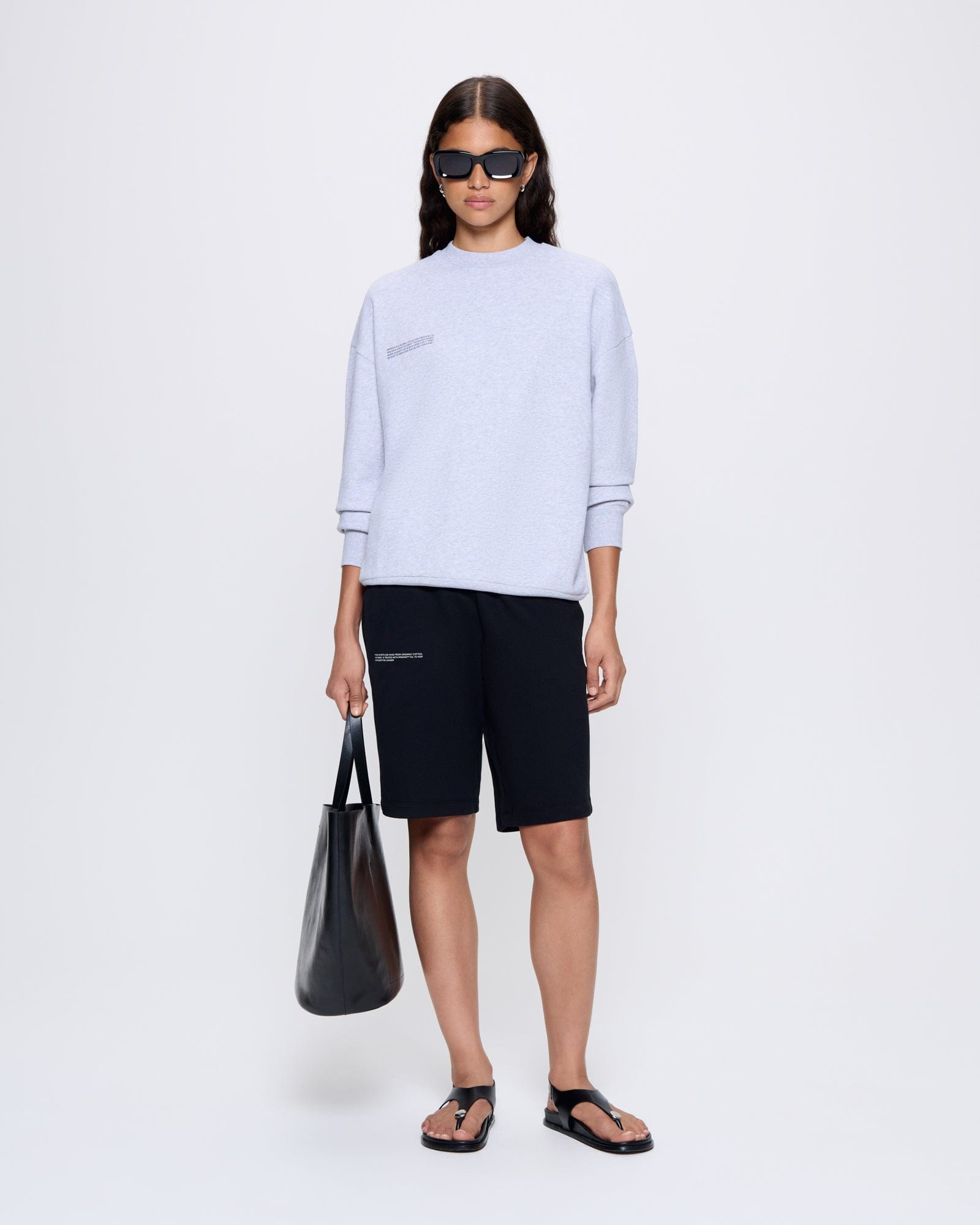 Womens 365 Midweight Sweatshirt - Grey Marl - 3