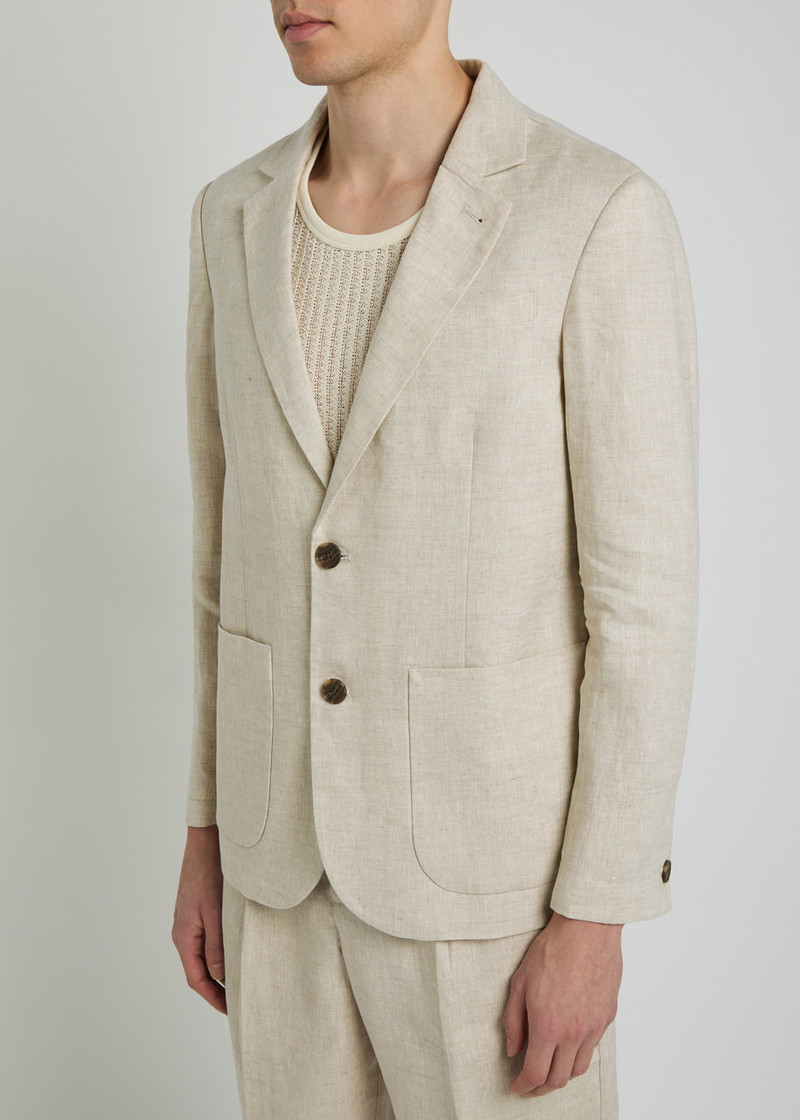 Wax London Wax London Fintry Linen Blazer outlook