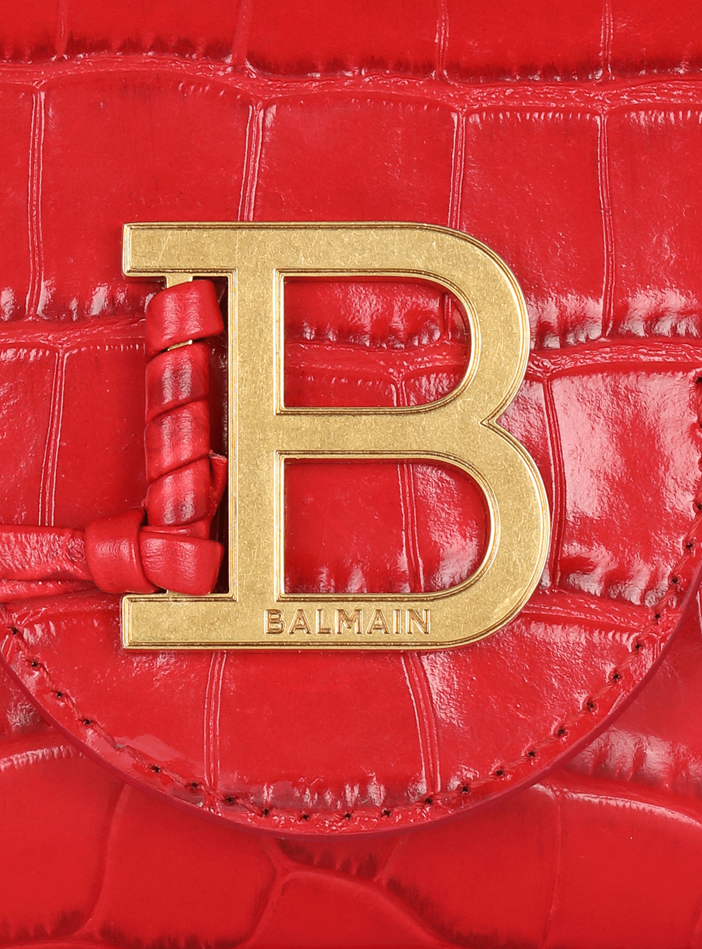 B-Buzz mini bag in crocodile-print leather - 7