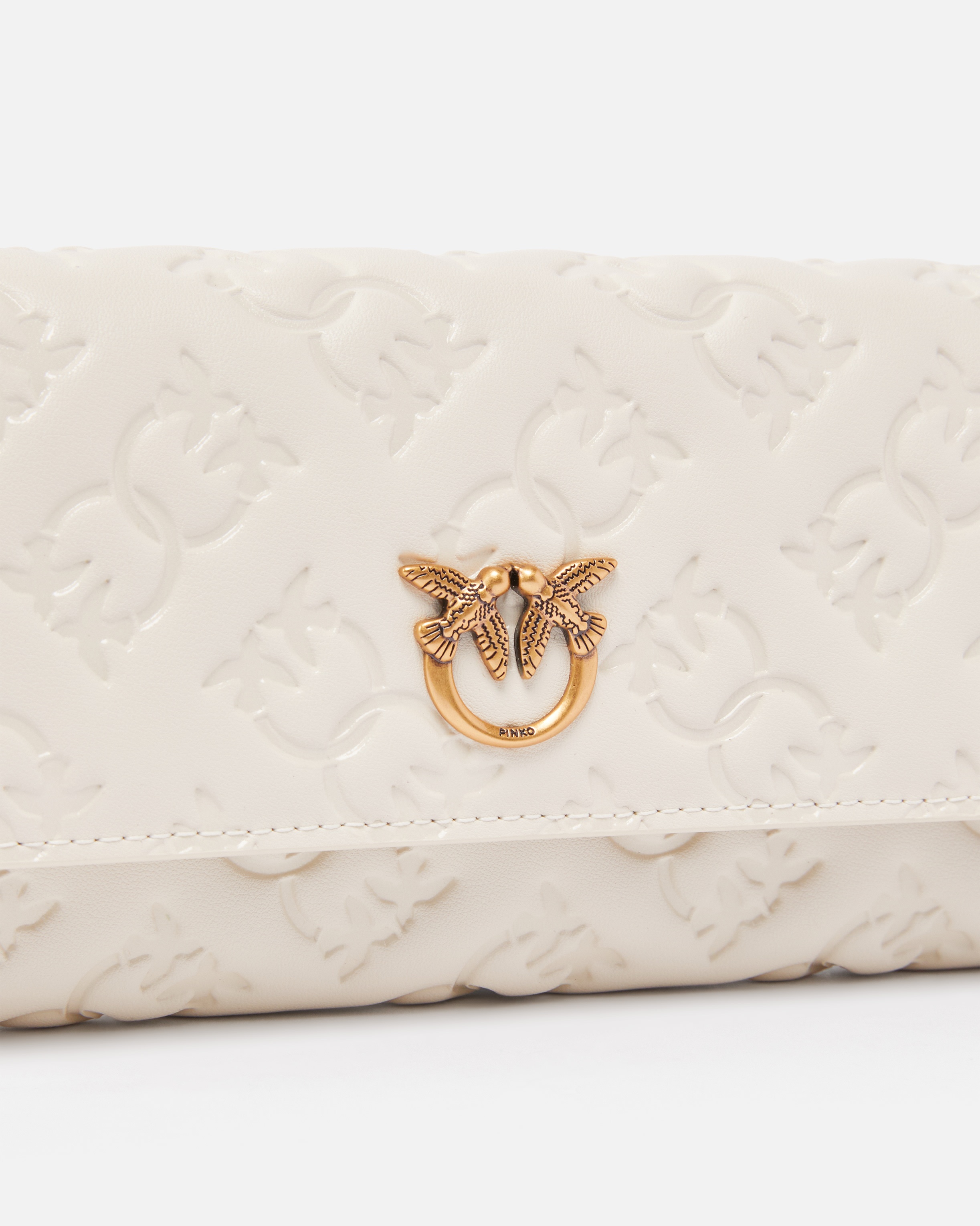 RECTANGULAR MONOGRAM LEATHER WALLET WITH STRAP - 3