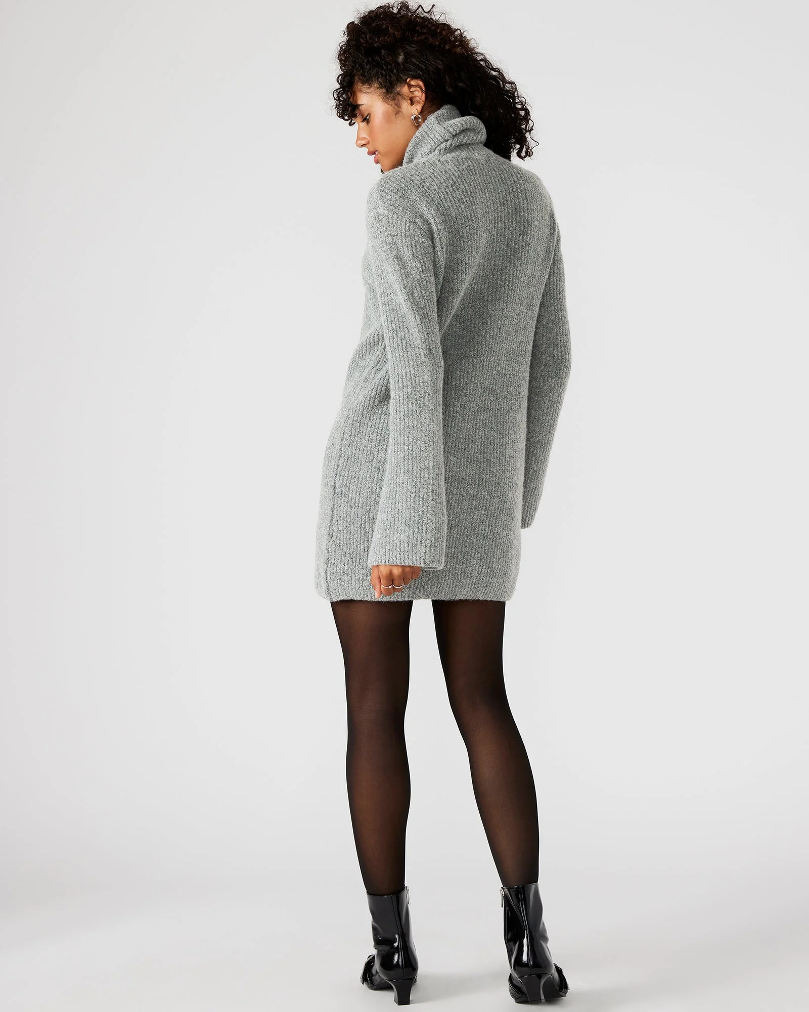 ABBIE SWEATER DRESS GREY - 1