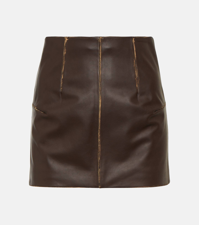 Leather miniskirt - 1