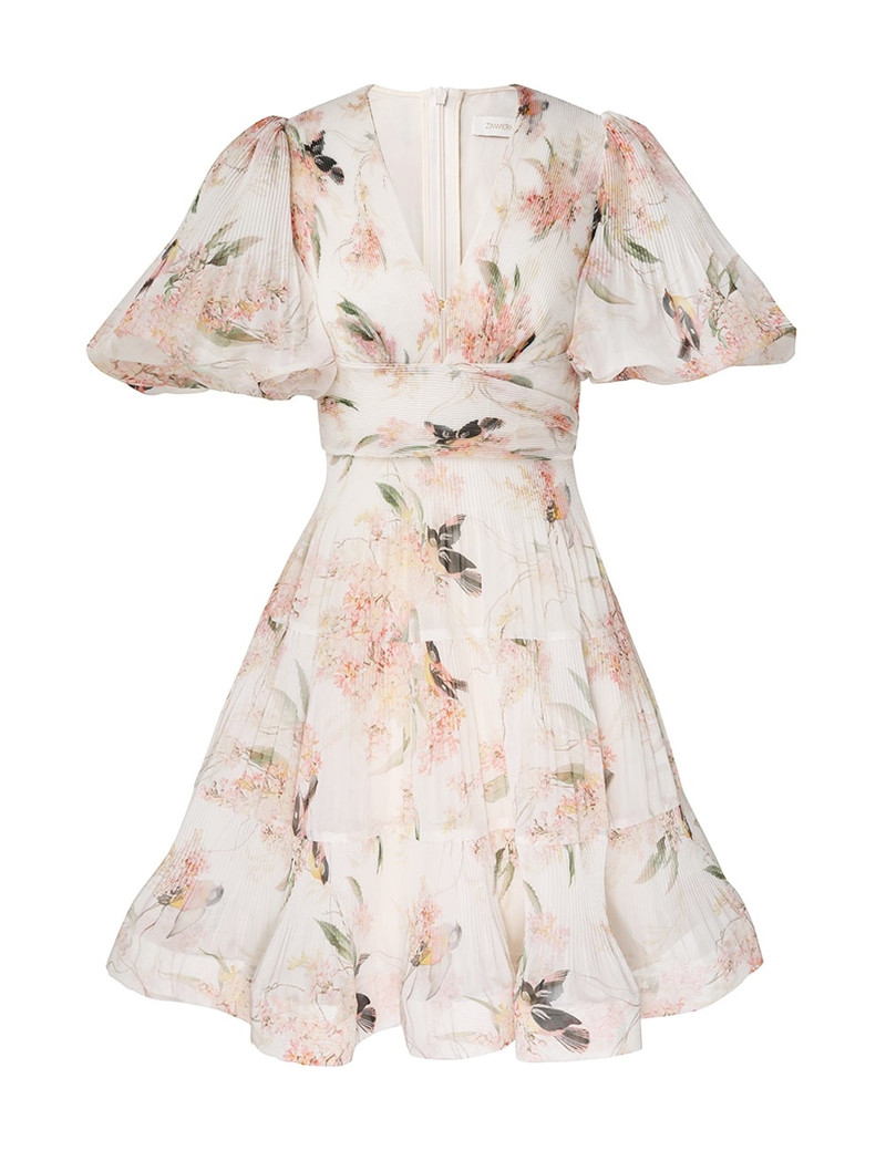 PLEATED MINI DRESS - 1