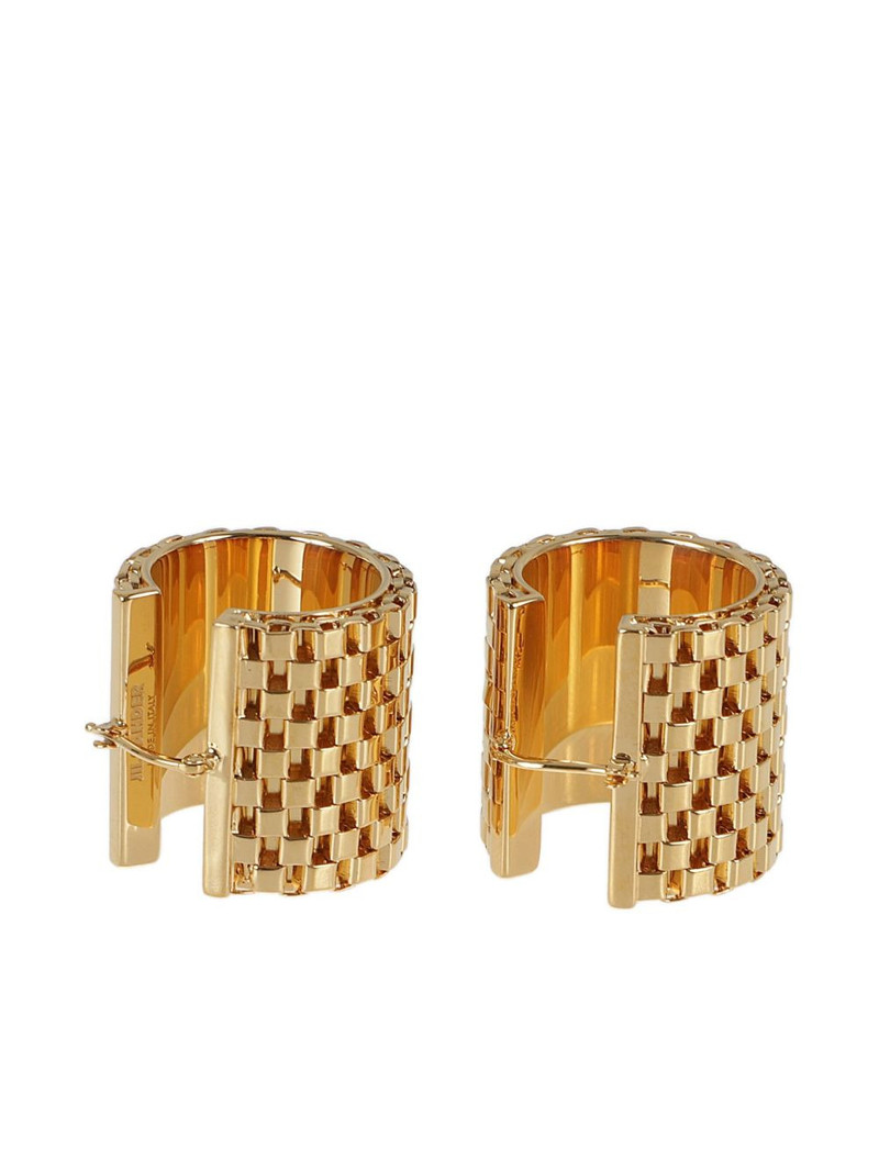 Jil Sander chain-link hoop earrings outlook