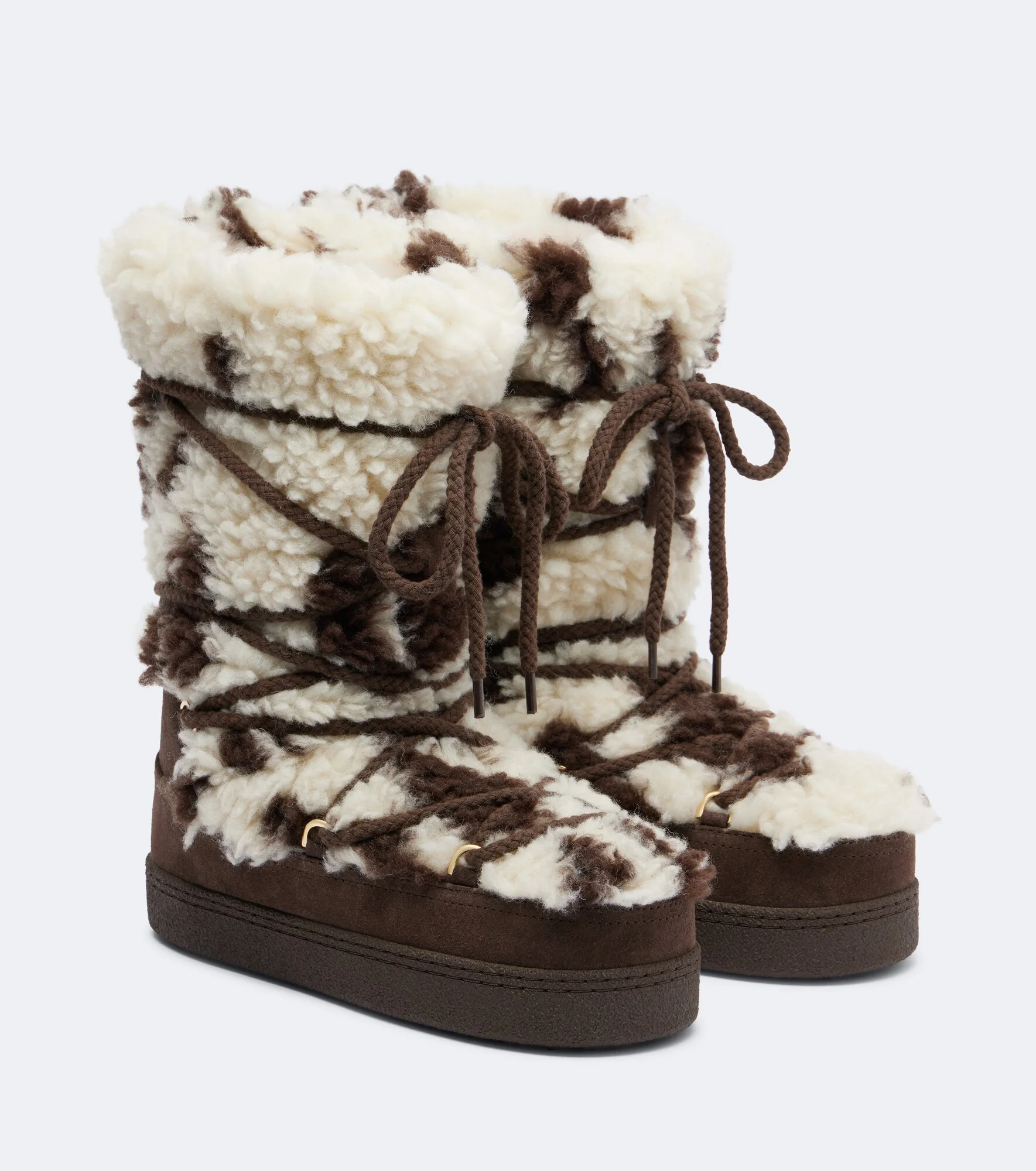 Teddy shearling knee-high boots - 1