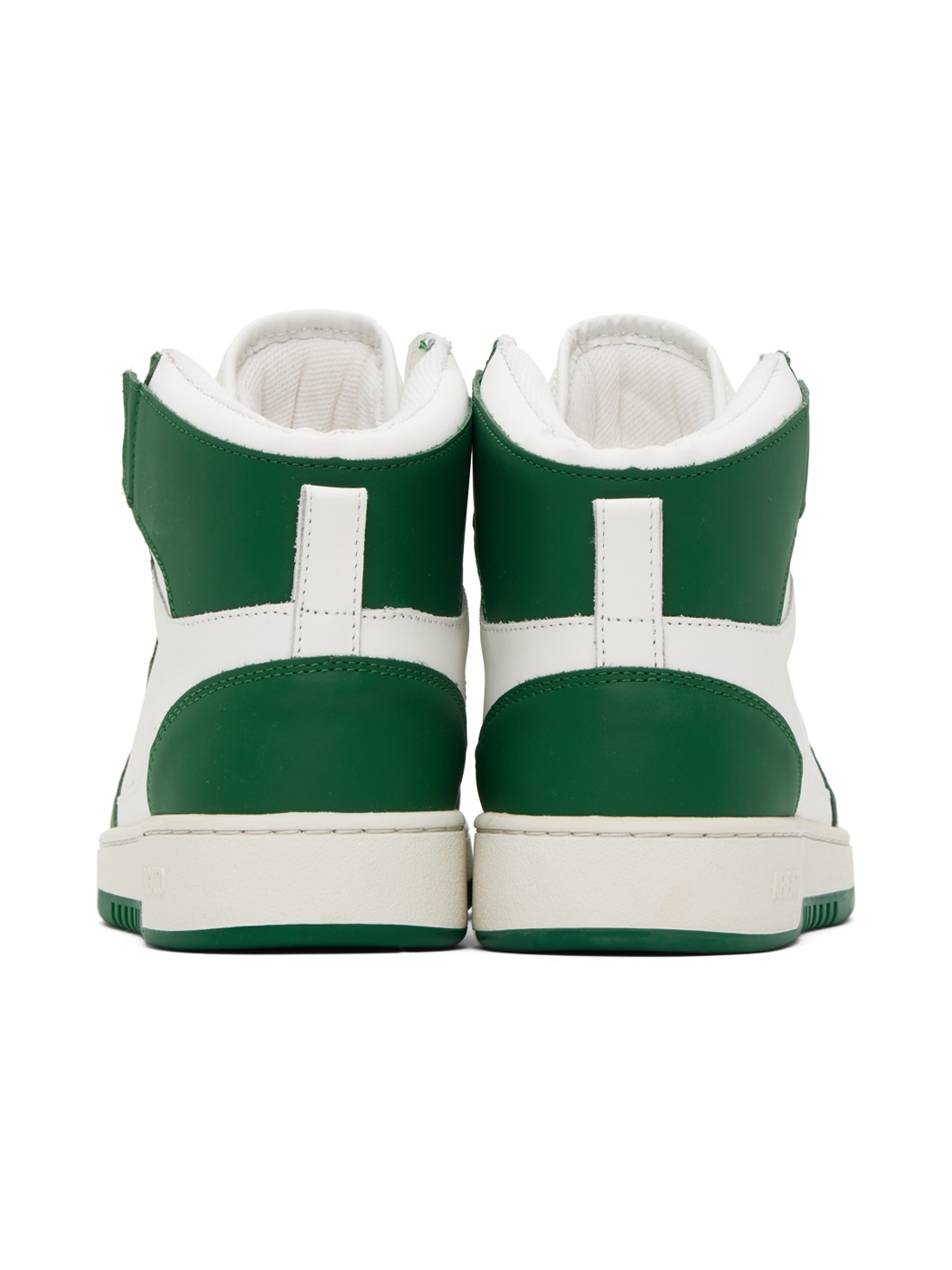 White & Green Dice Hi Sneakers - 2