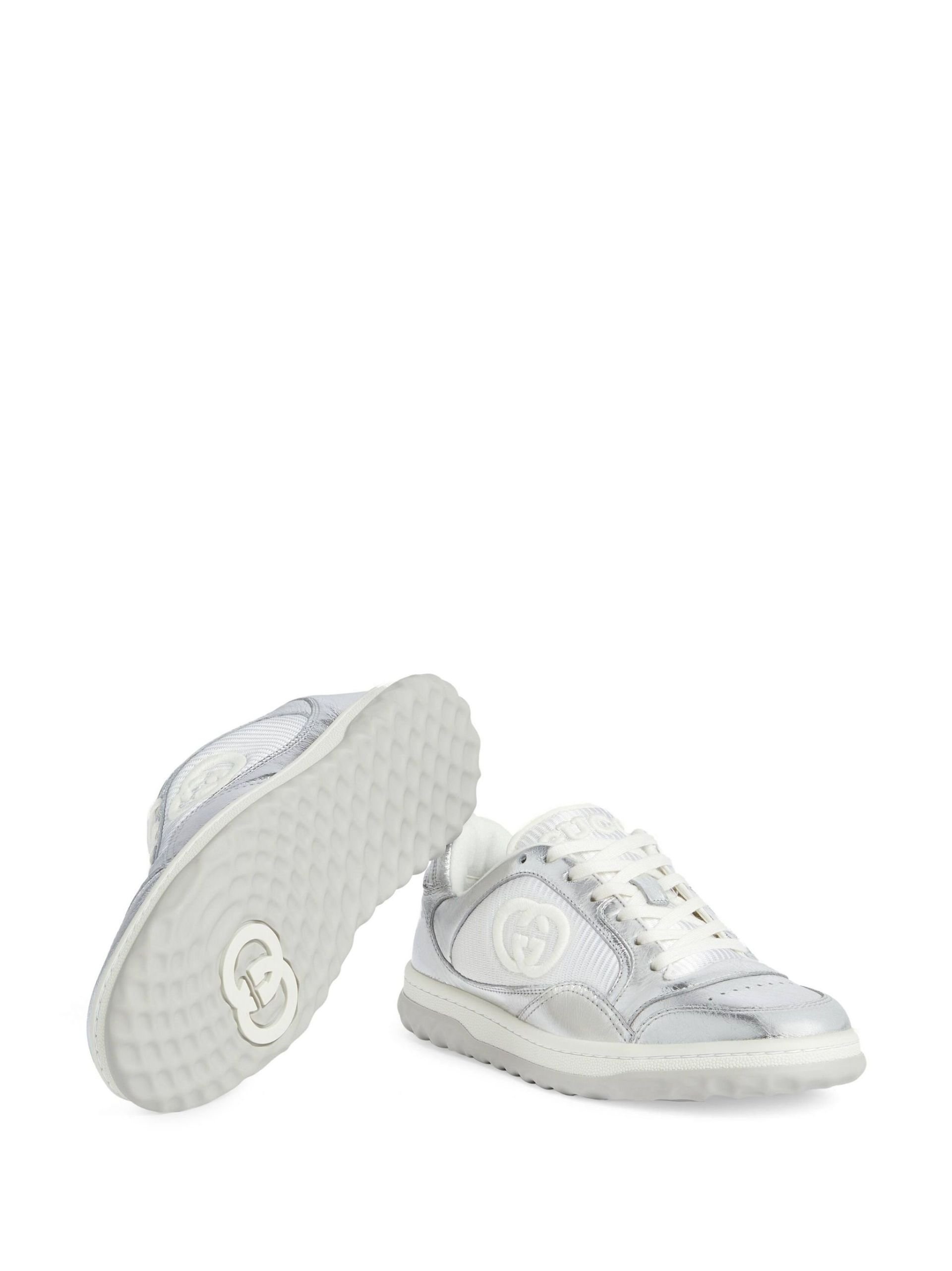 Silver-Tone Mac80 Low-Top Sneakers - 4