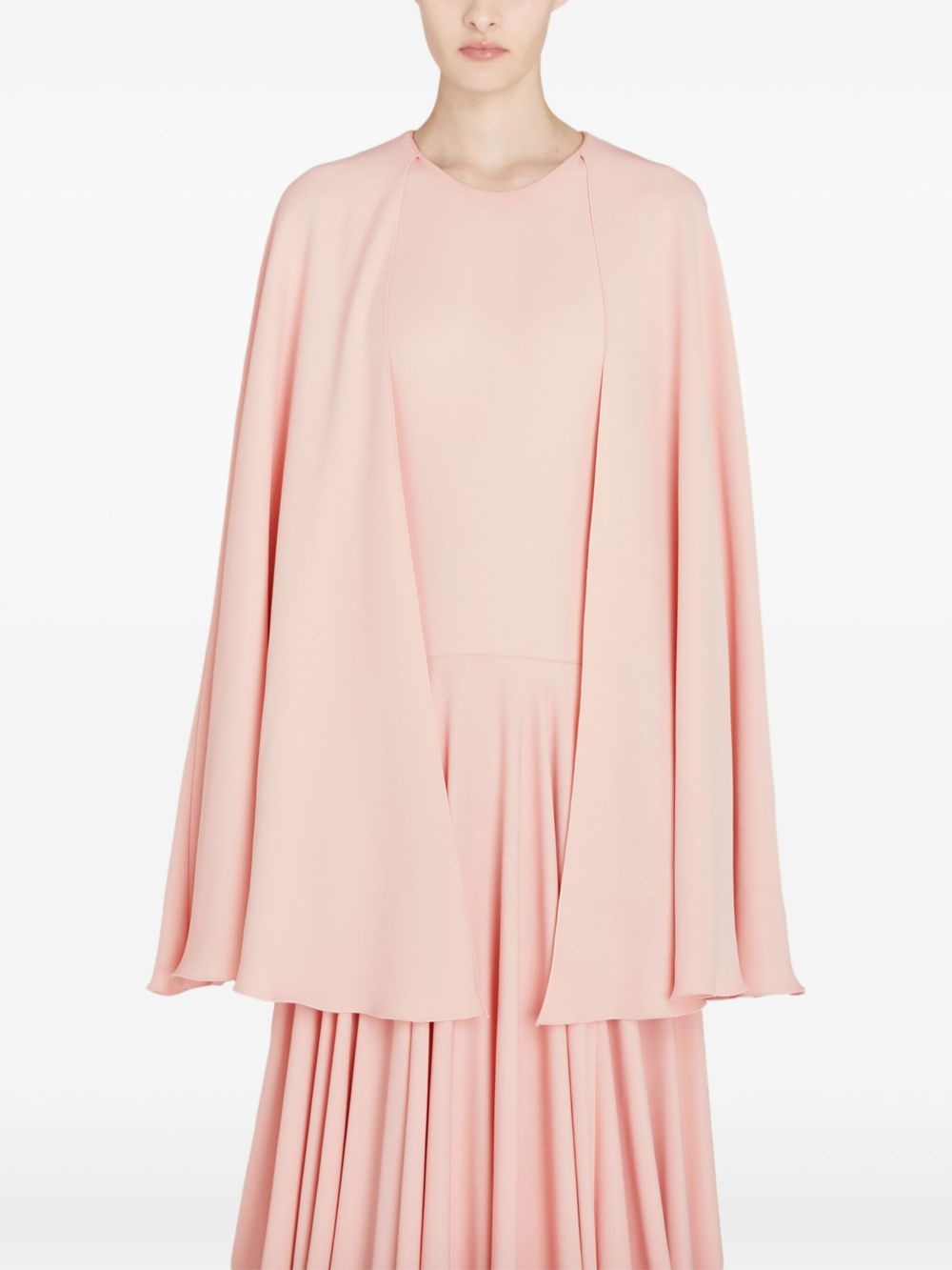 pleated cape dress - 5