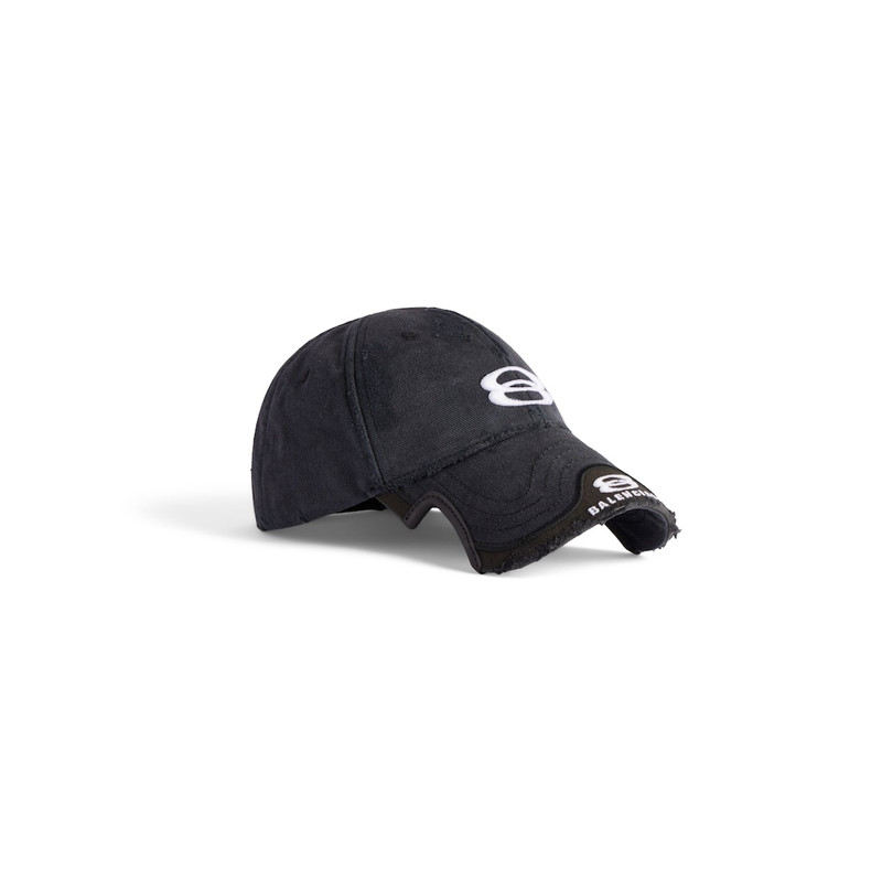 BALENCIAGA Men's Unity Sports Icon Cap in Black/white outlook