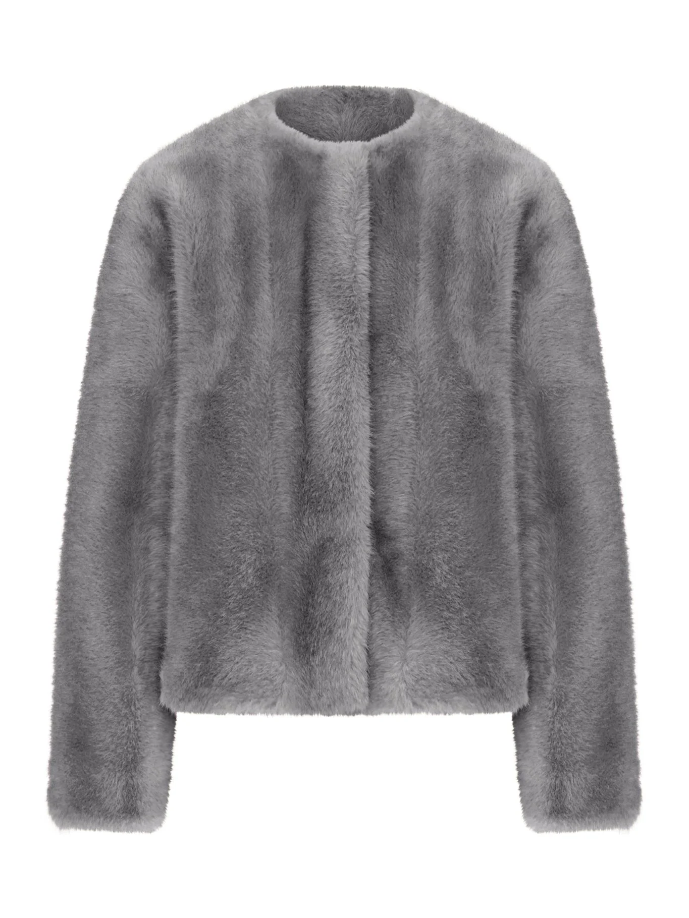 SHORT ECO FUR JACKET - 1