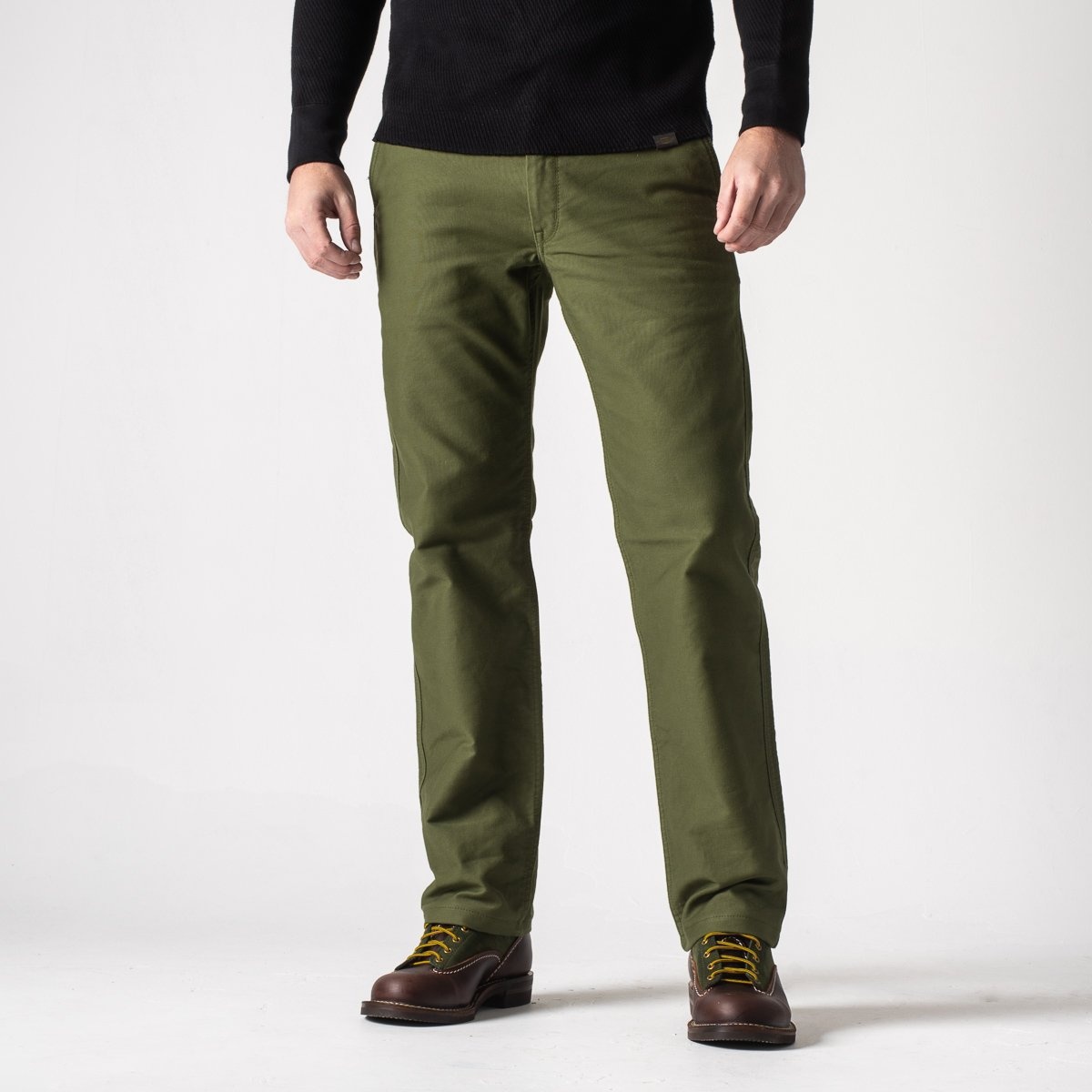 IH-720-OLV 11oz Cotton Whipcord Work Pants - Olive - 2