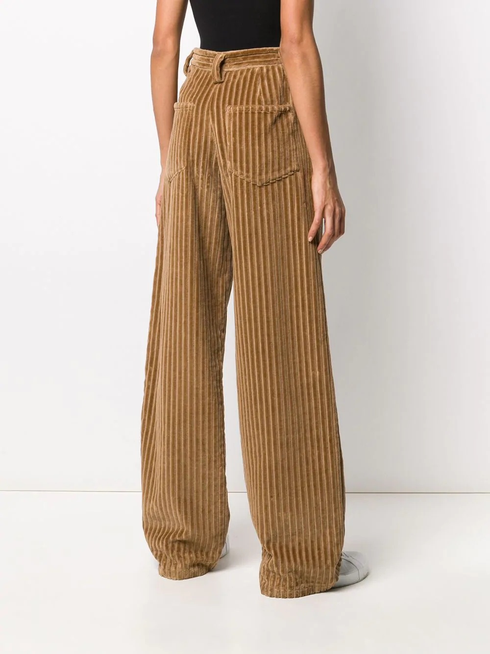 wide leg corduroy trousers - 4