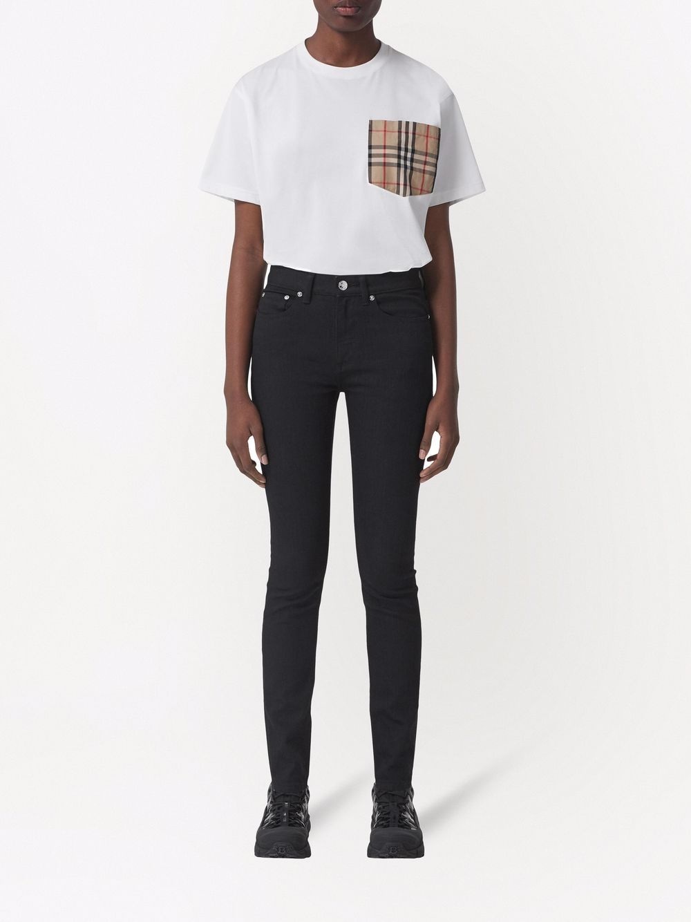 Vintage Check pocket cotton T-shirt - 2