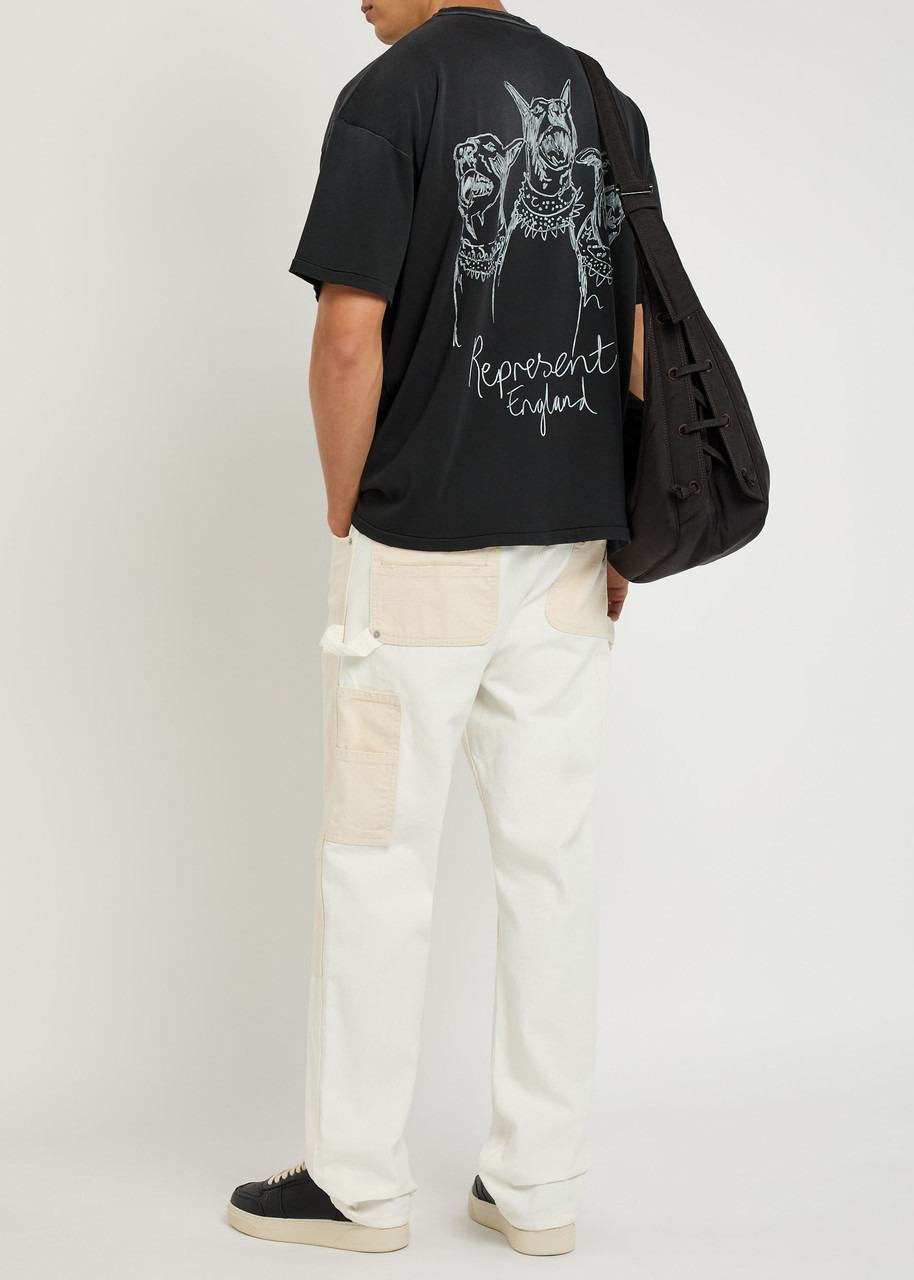 Represent Hand Drawn Thoroughbred Dogs Cotton T-shirt - 4