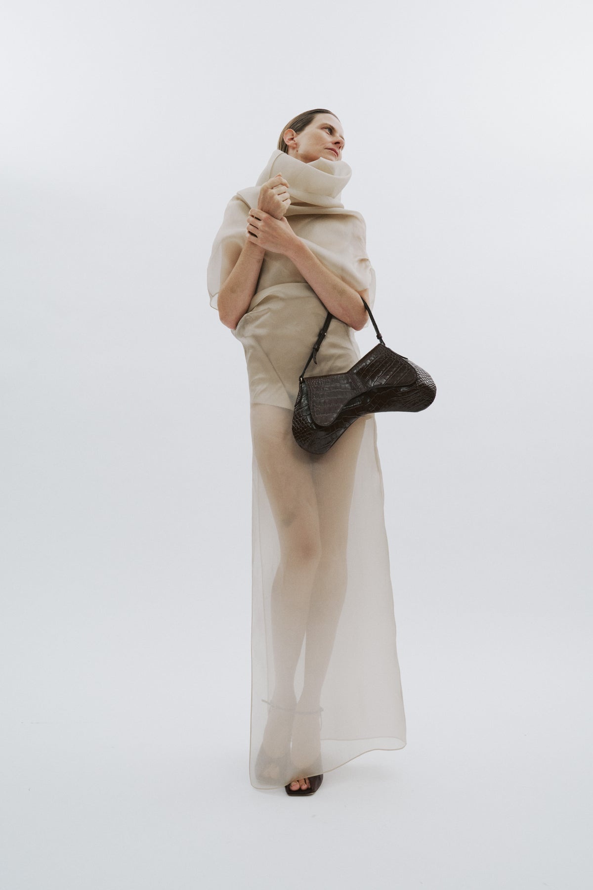 ORGANZA DRESS CHAMPAGNE - 8