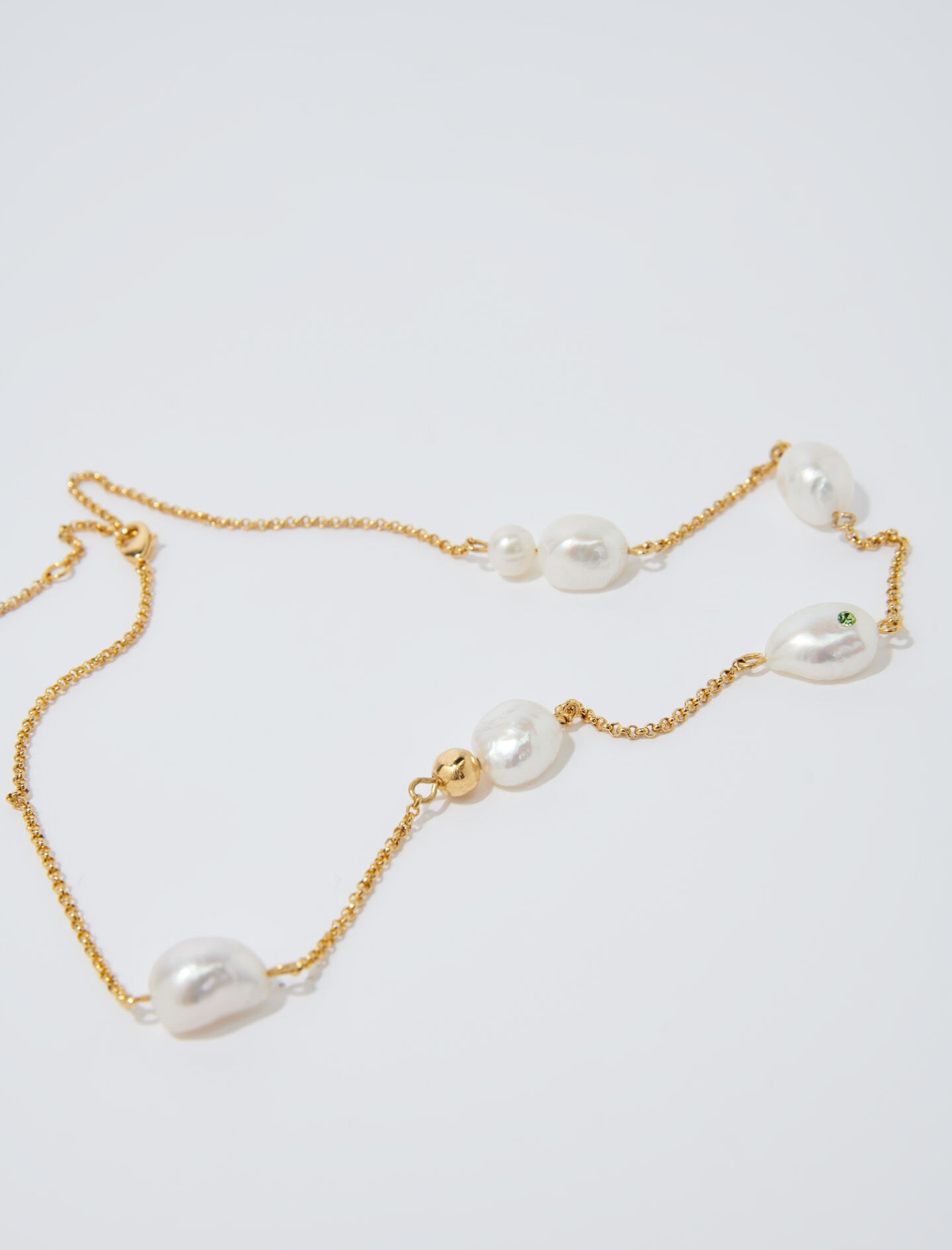 Gold chain and bead necklace - 3