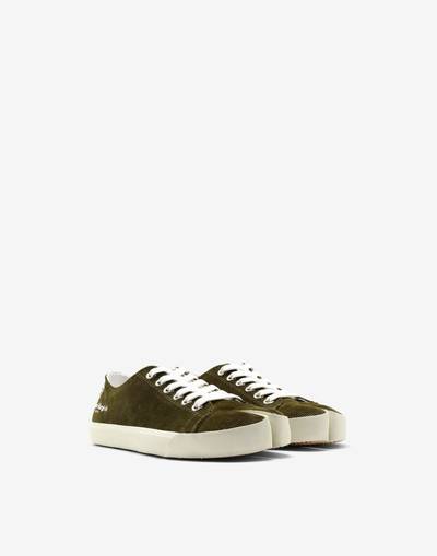 Maison Margiela Tabi velvet sneakers outlook