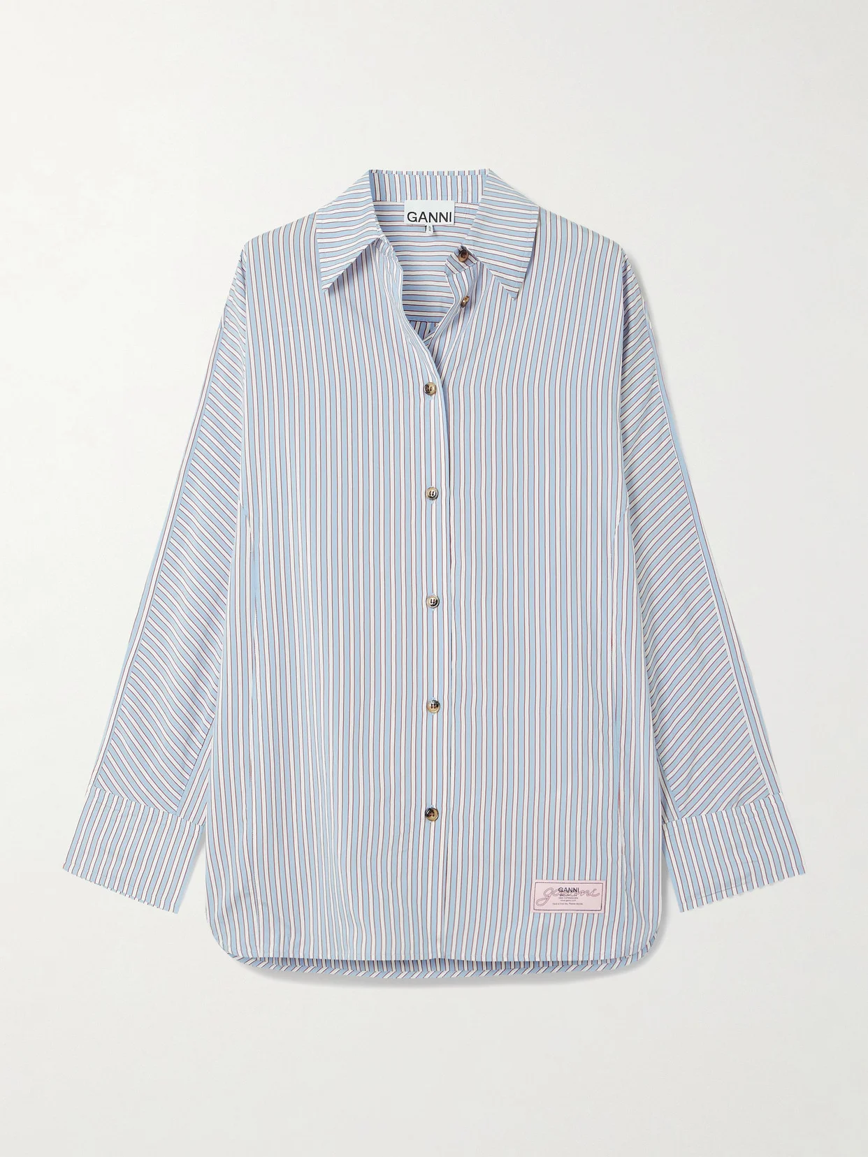 Striped Poplin Shirt - 1