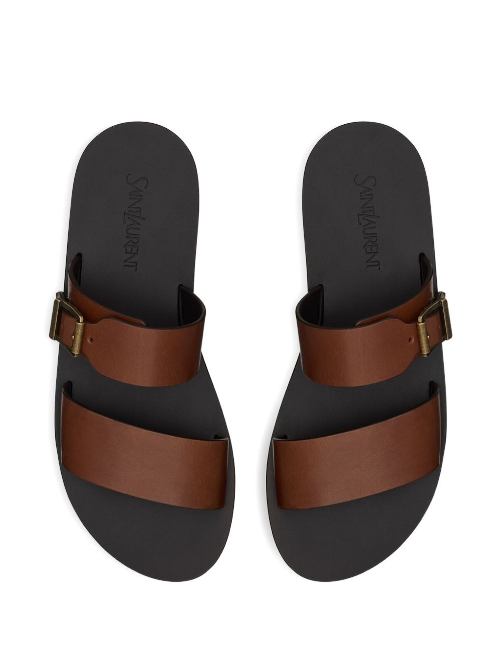buckle-fastening leather sandals - 3
