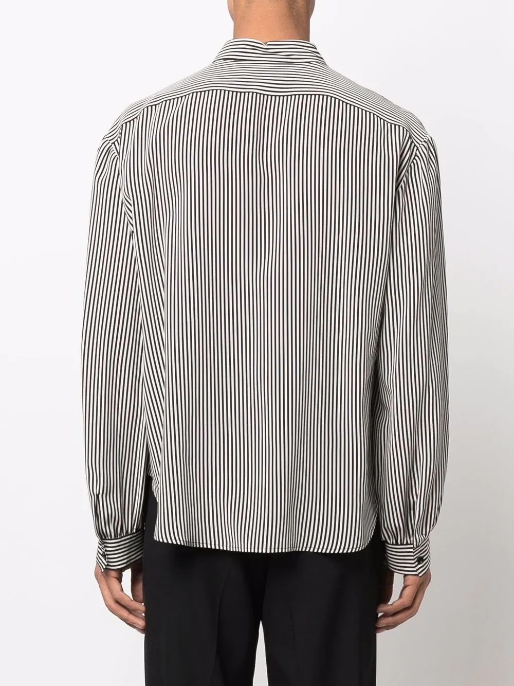 striped silk shirt - 4