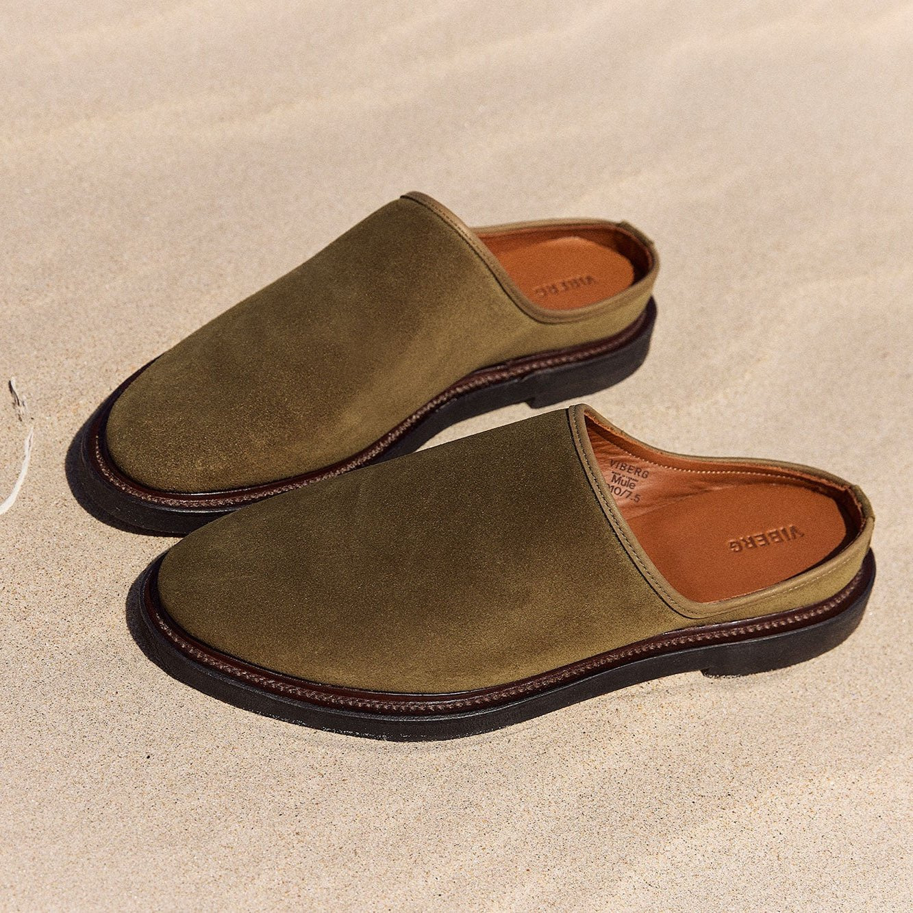 Mule - Avocado Janus Calf Suede - 5