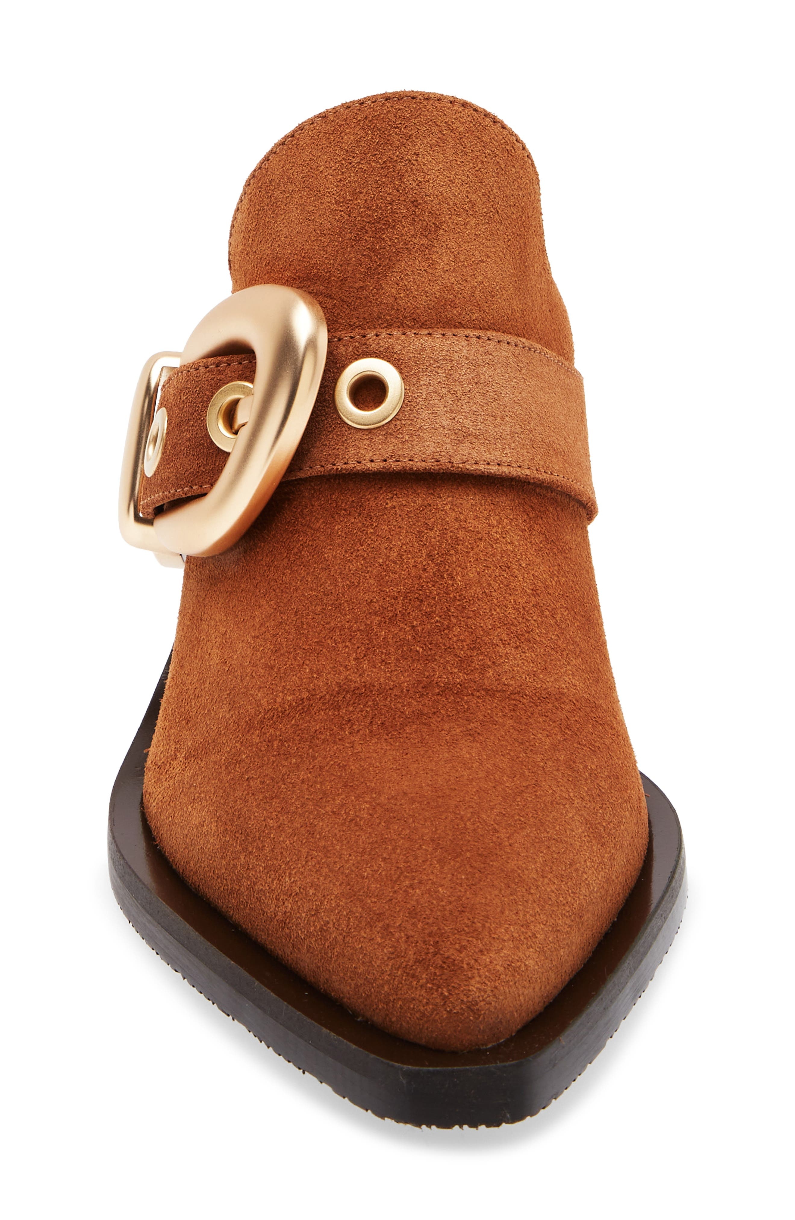 Stuart Weitzman Maven Western Mule in Doe/Dark Brown at Nordstrom - 4