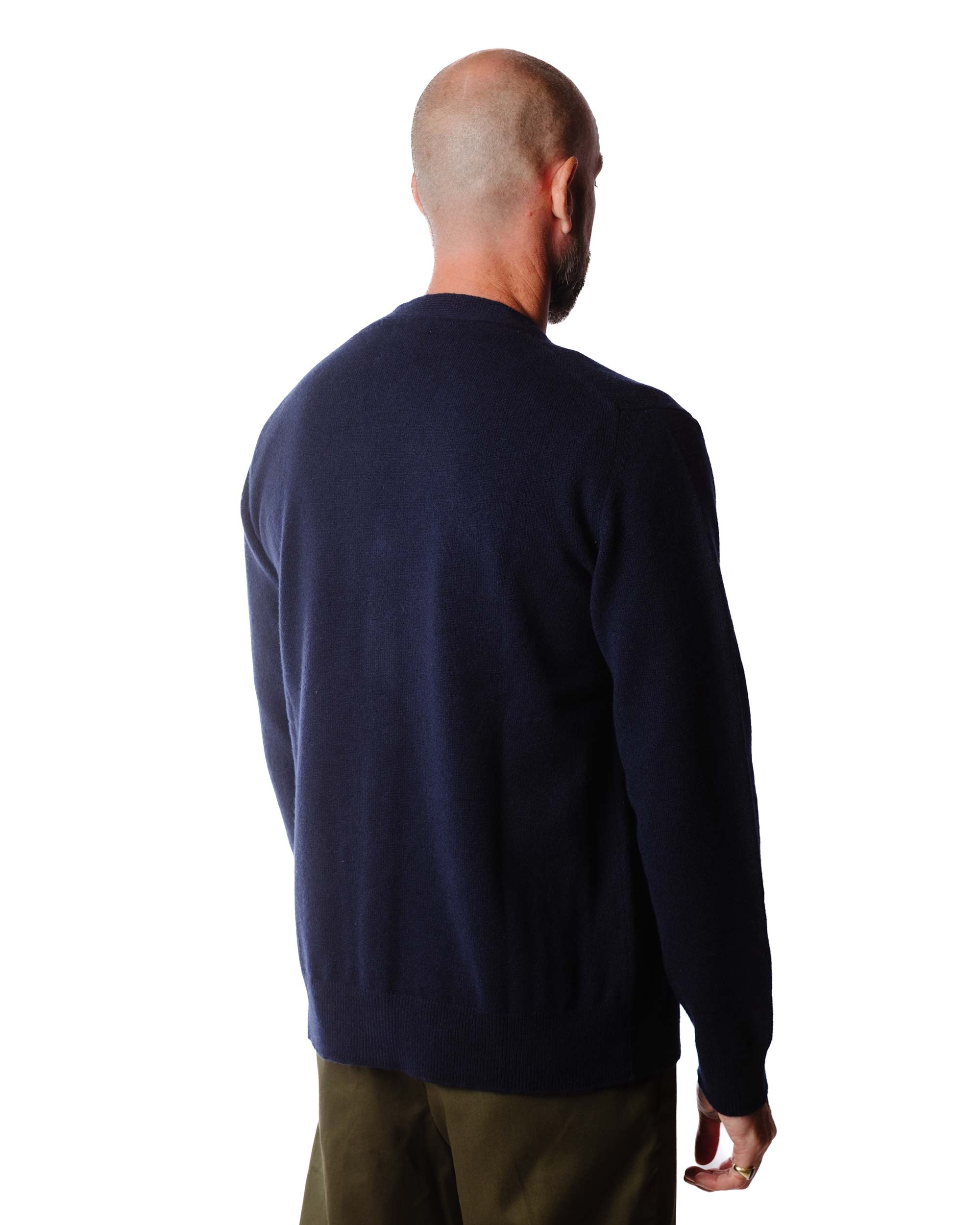 Adam Lambswool Dark Navy - 4