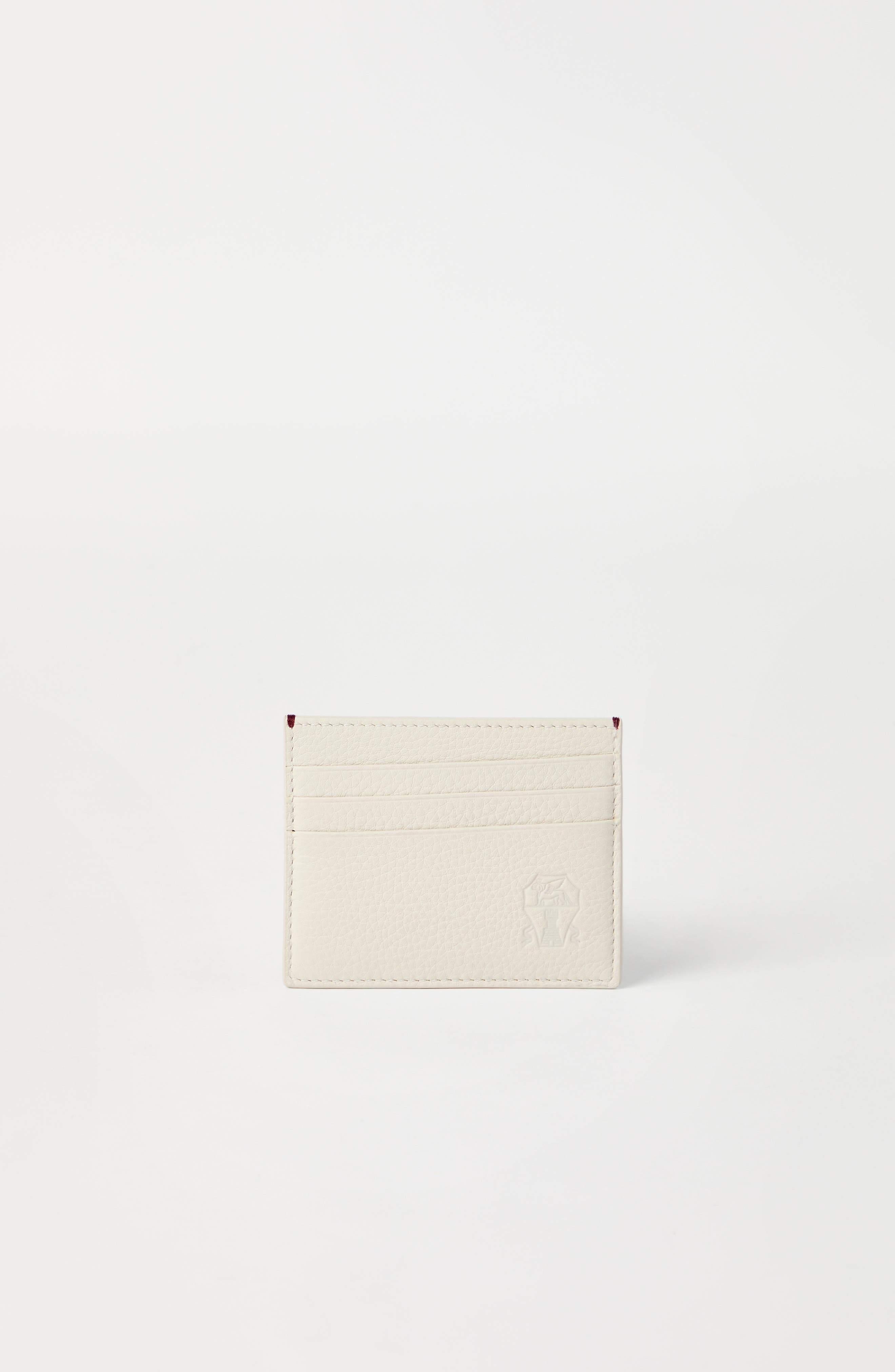 Brunello Cucinelli Calfskin card case in Ivory at Nordstrom - 2