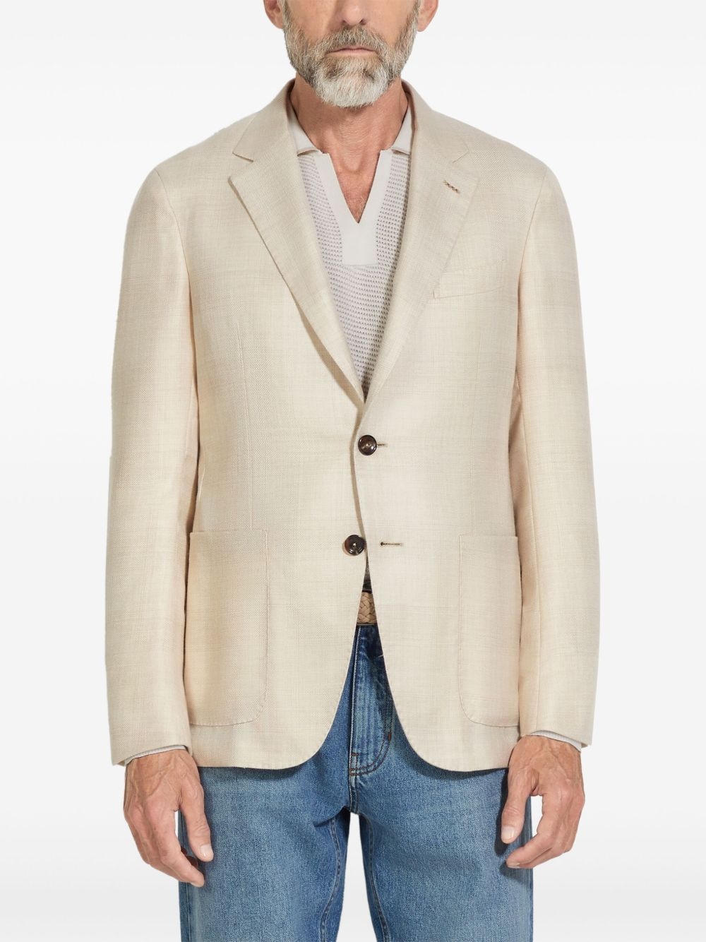 cashmere-blend blazer - 2