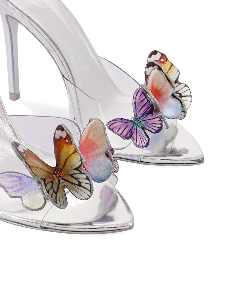 Vanessa butterfly-embellished mules 4