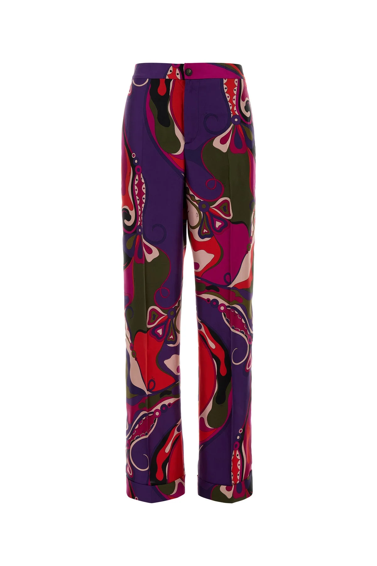 Printed silk pant - 1