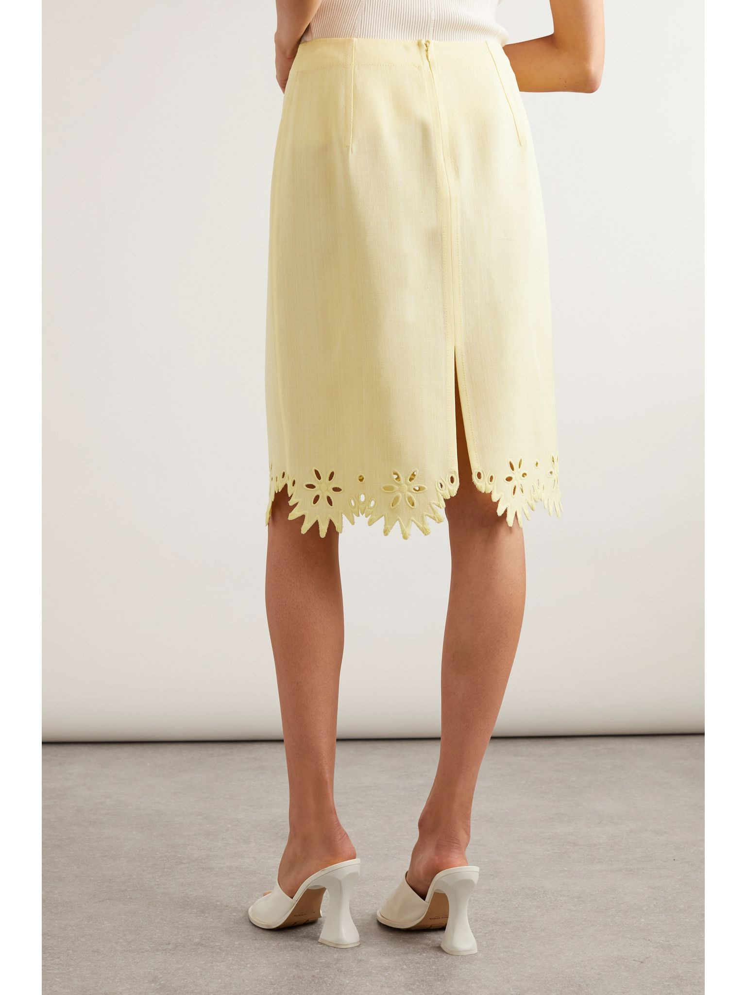 Broderie anglaise skirt Ivory - 4