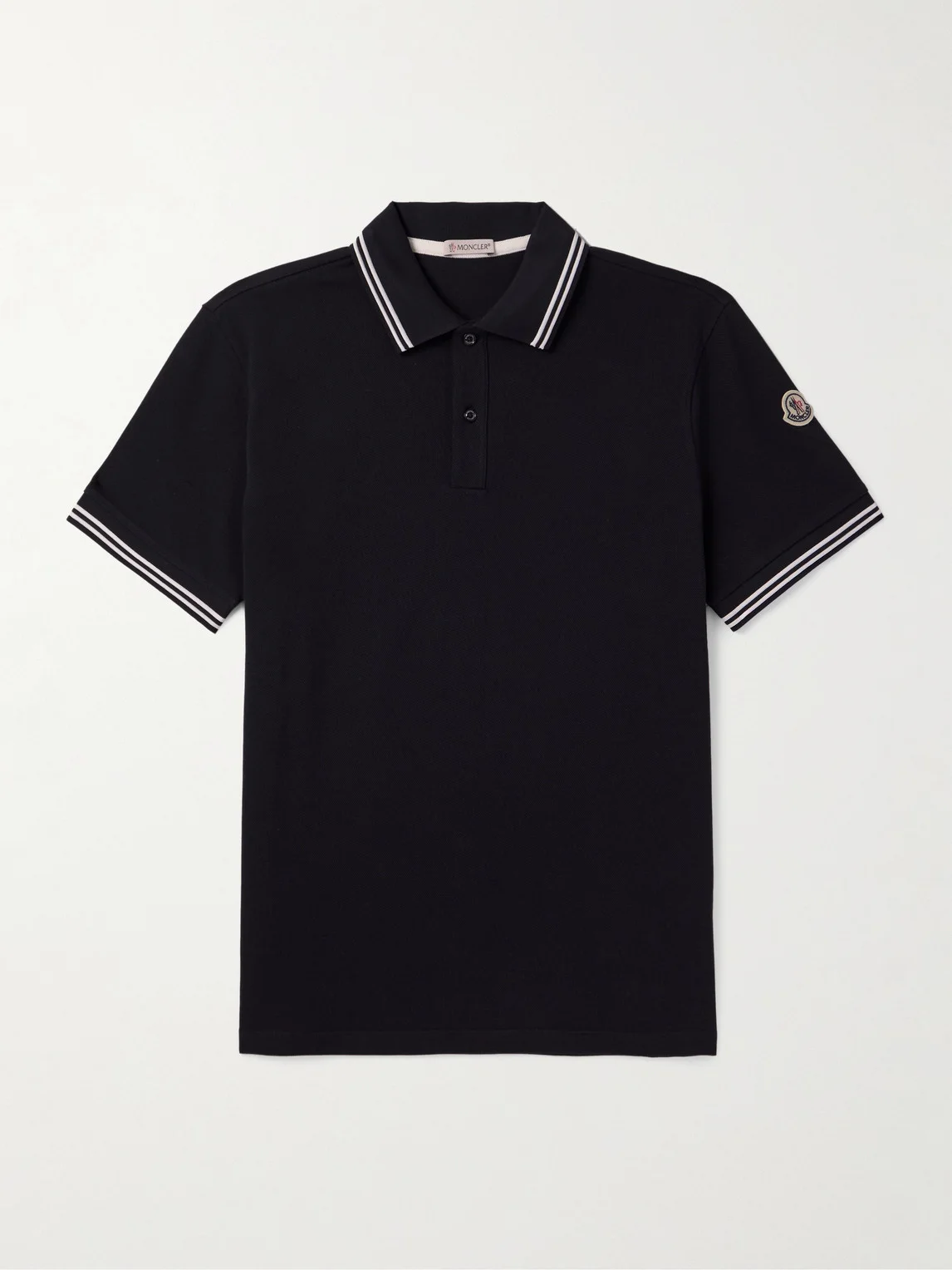 Slim-Fit Logo-Appliquéd Cotton-Piqué Polo Shirt - 1