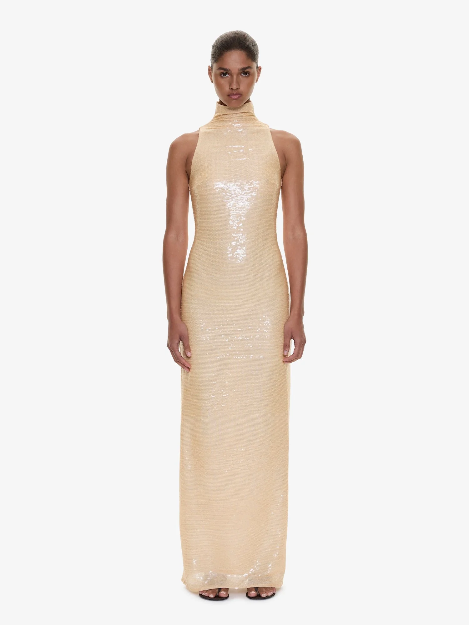 Opaline Sequin Tank Gown - 1