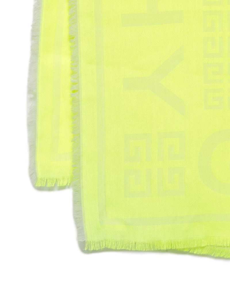 Givenchy logo motif-jacquard scarf outlook