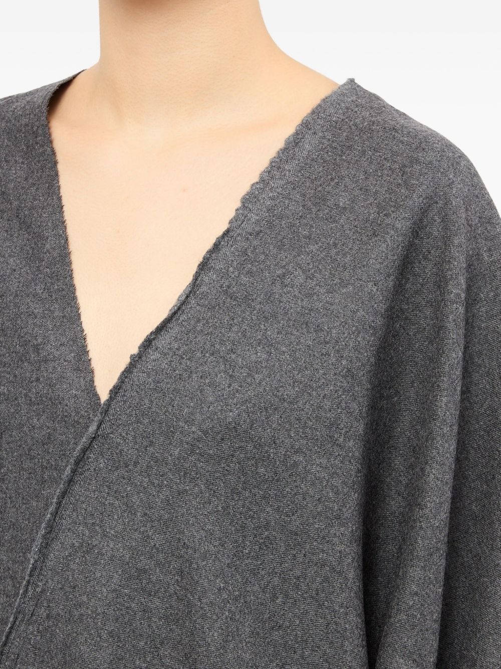raw-cut detail blouse - 6