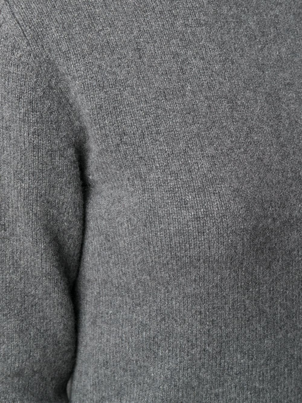 ribbed edge mock neck jumper - 5