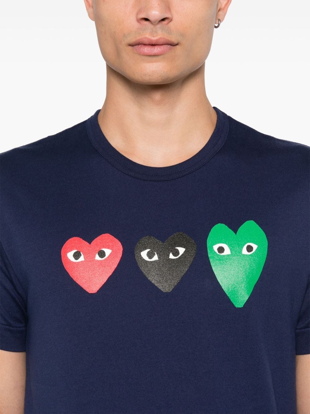 heart-print T-shirt - 5