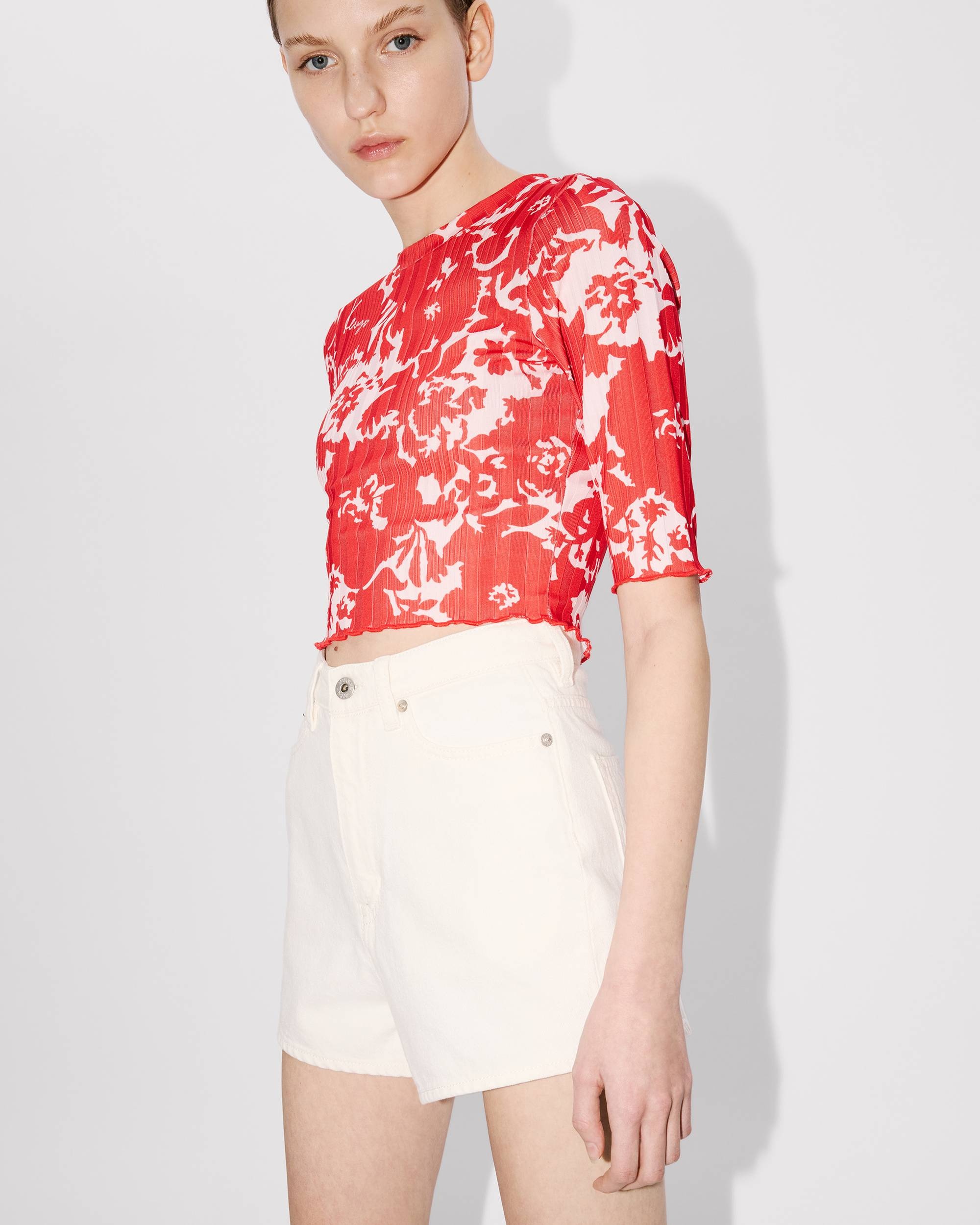 'KENZO Flower Camo' cropped top - 7