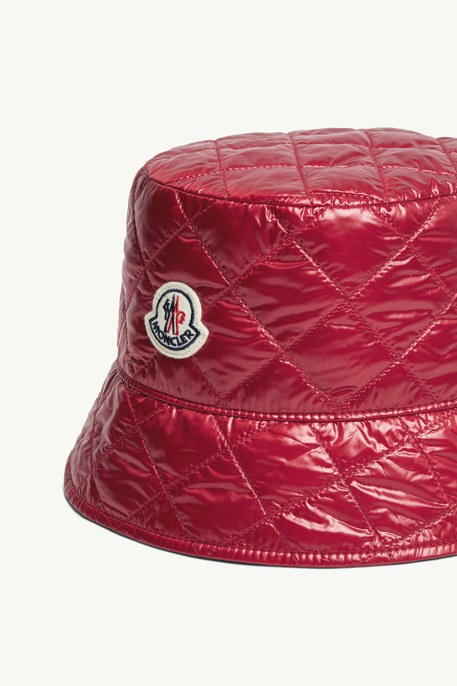 Diamond-Quilted Padded Bucket Hat - 3